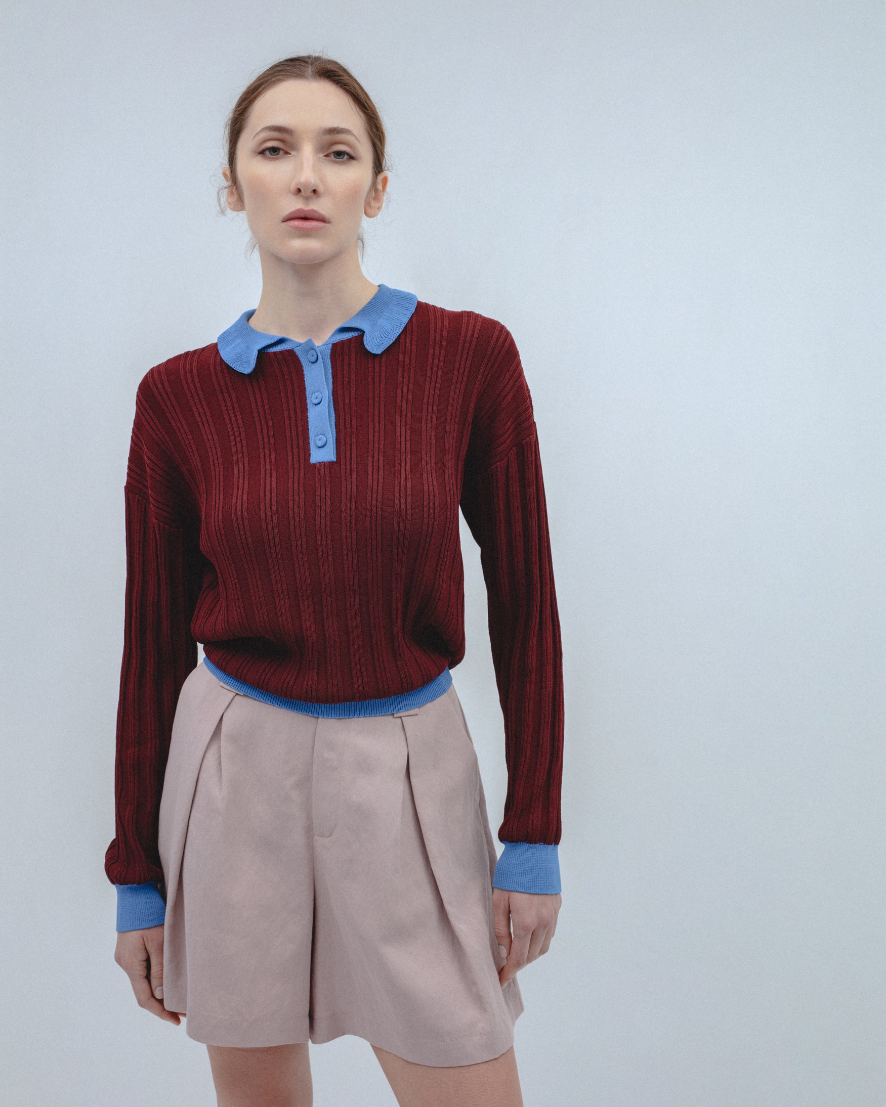 Jersey Polo Punto Cuello Contraste