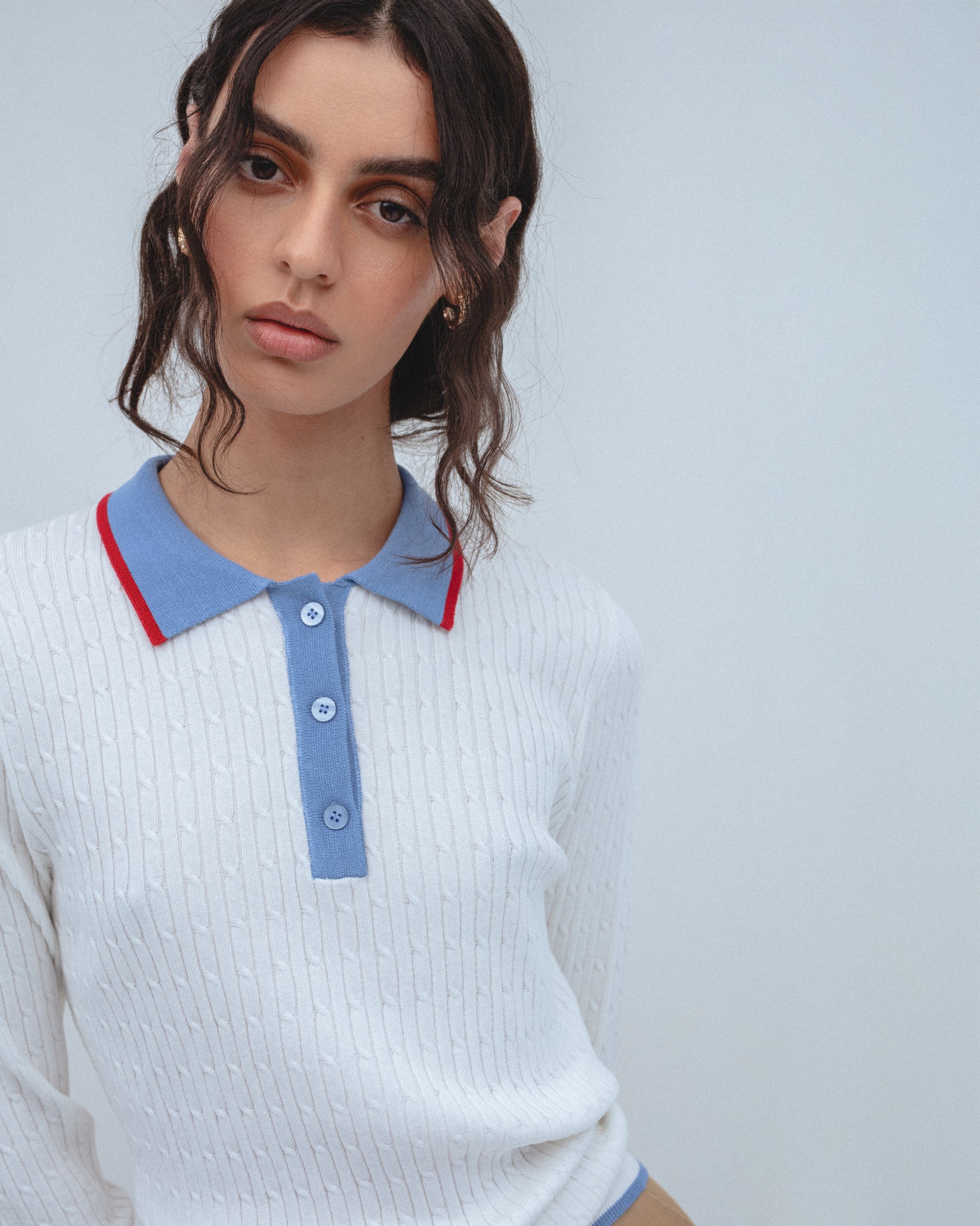 Jersey Polo Punto Cuello Contraste