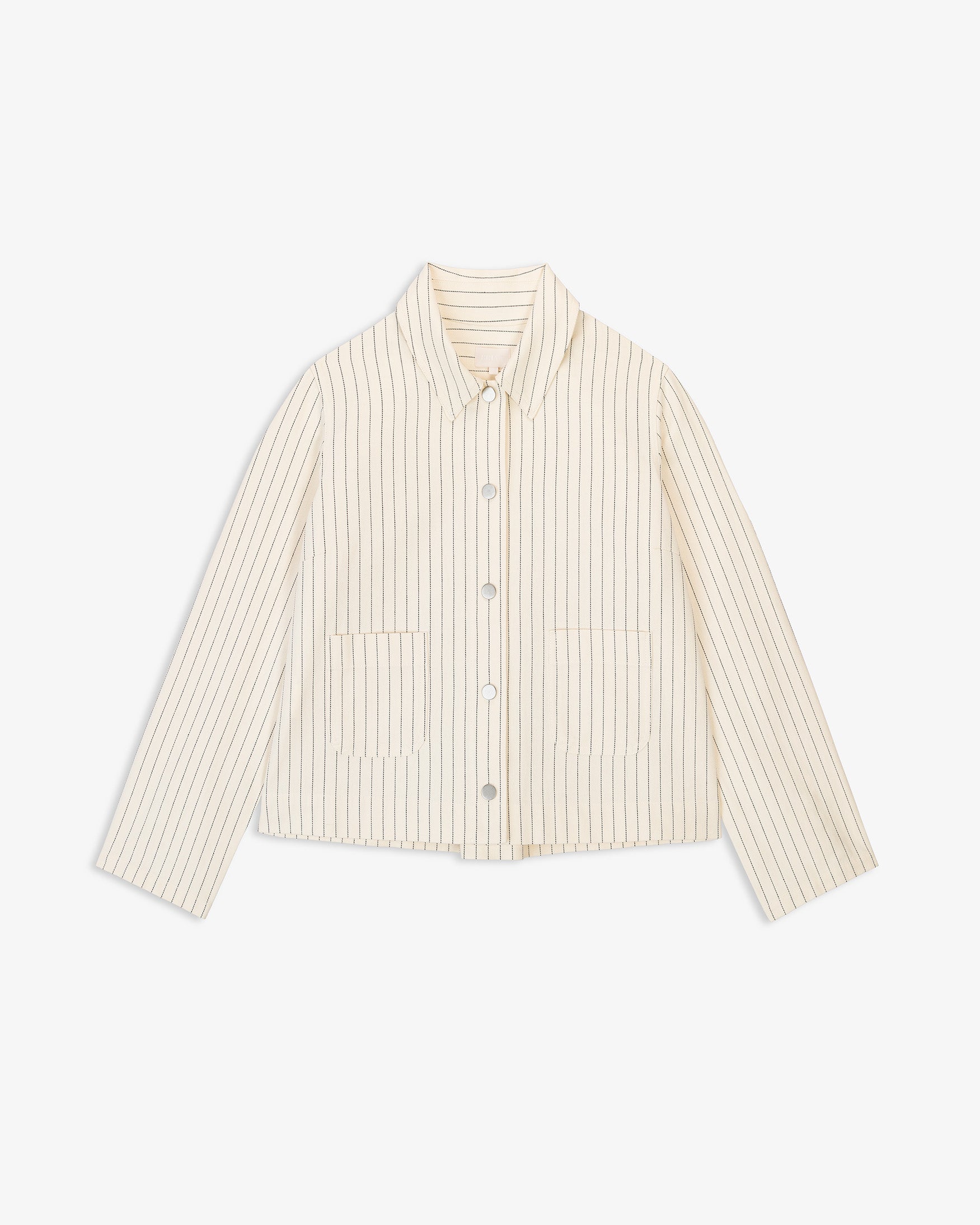 Chaqueta Sarga Rayas Bolsillos