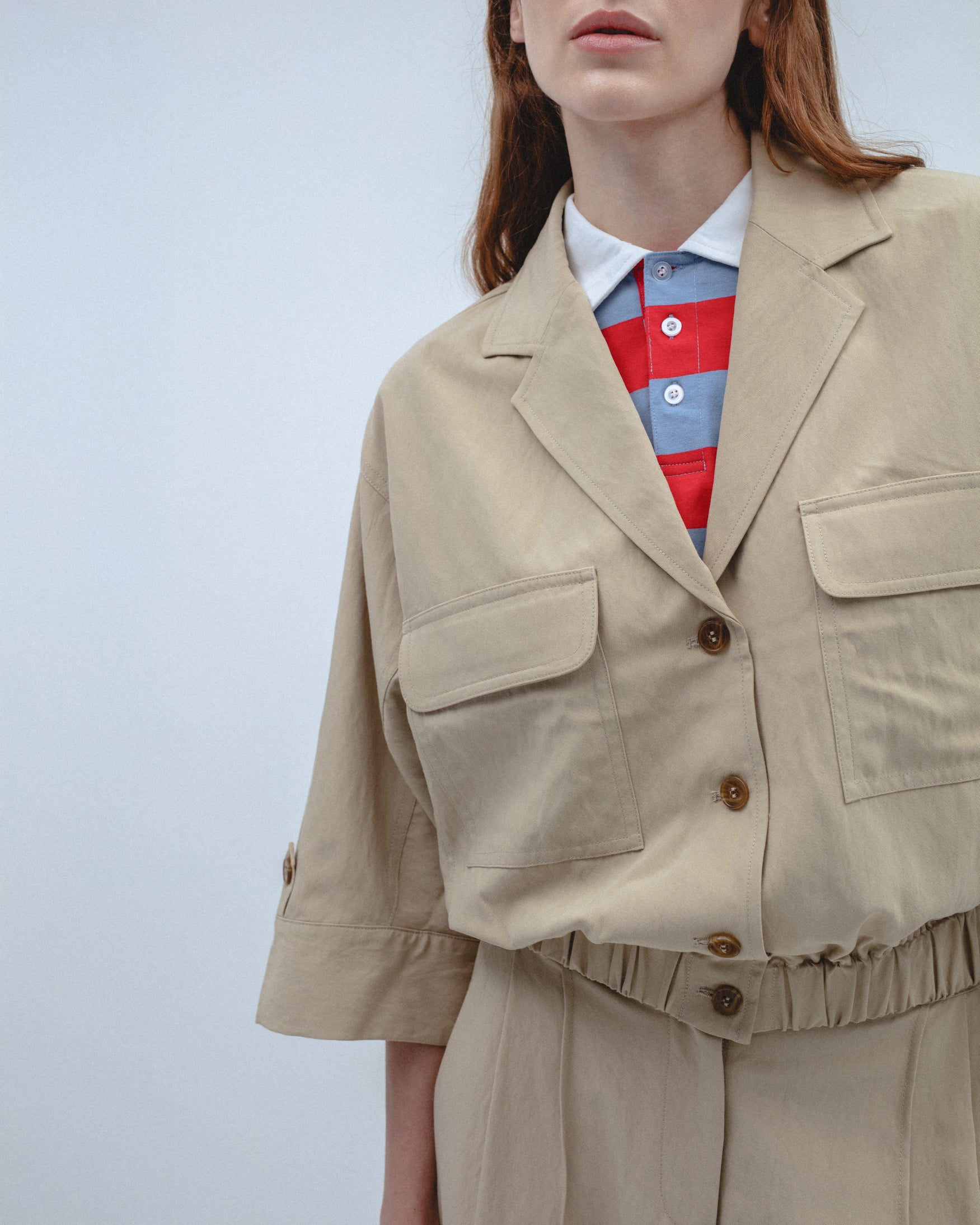 Chaqueta Fluida Bolsillos