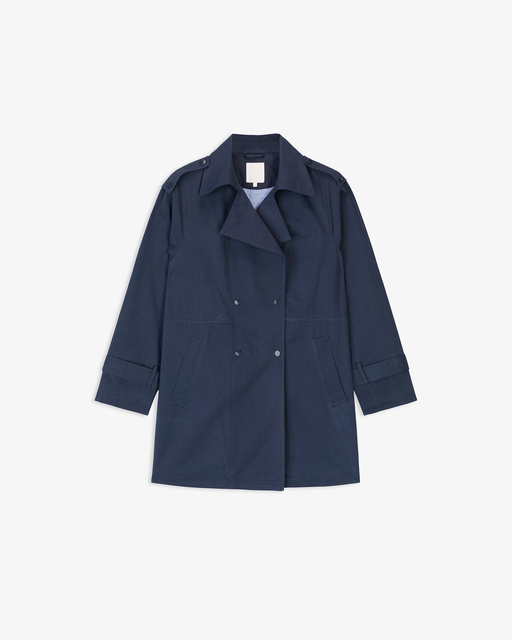 Trench Corto Doble Botonadura