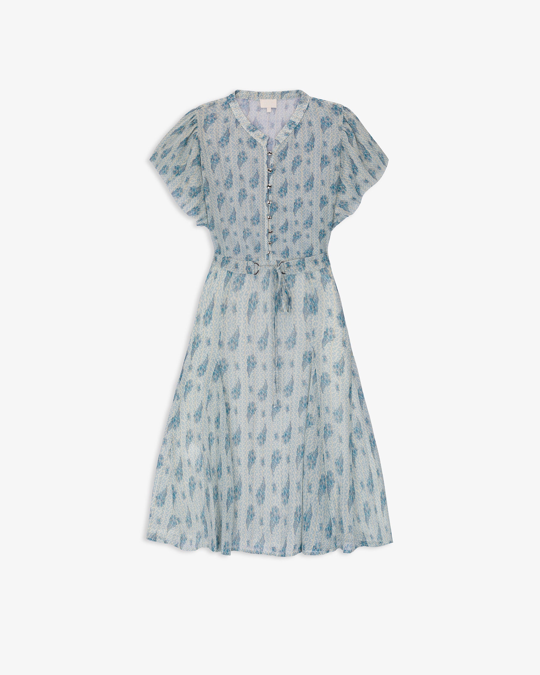 Vestido Corto Estampado Gasa