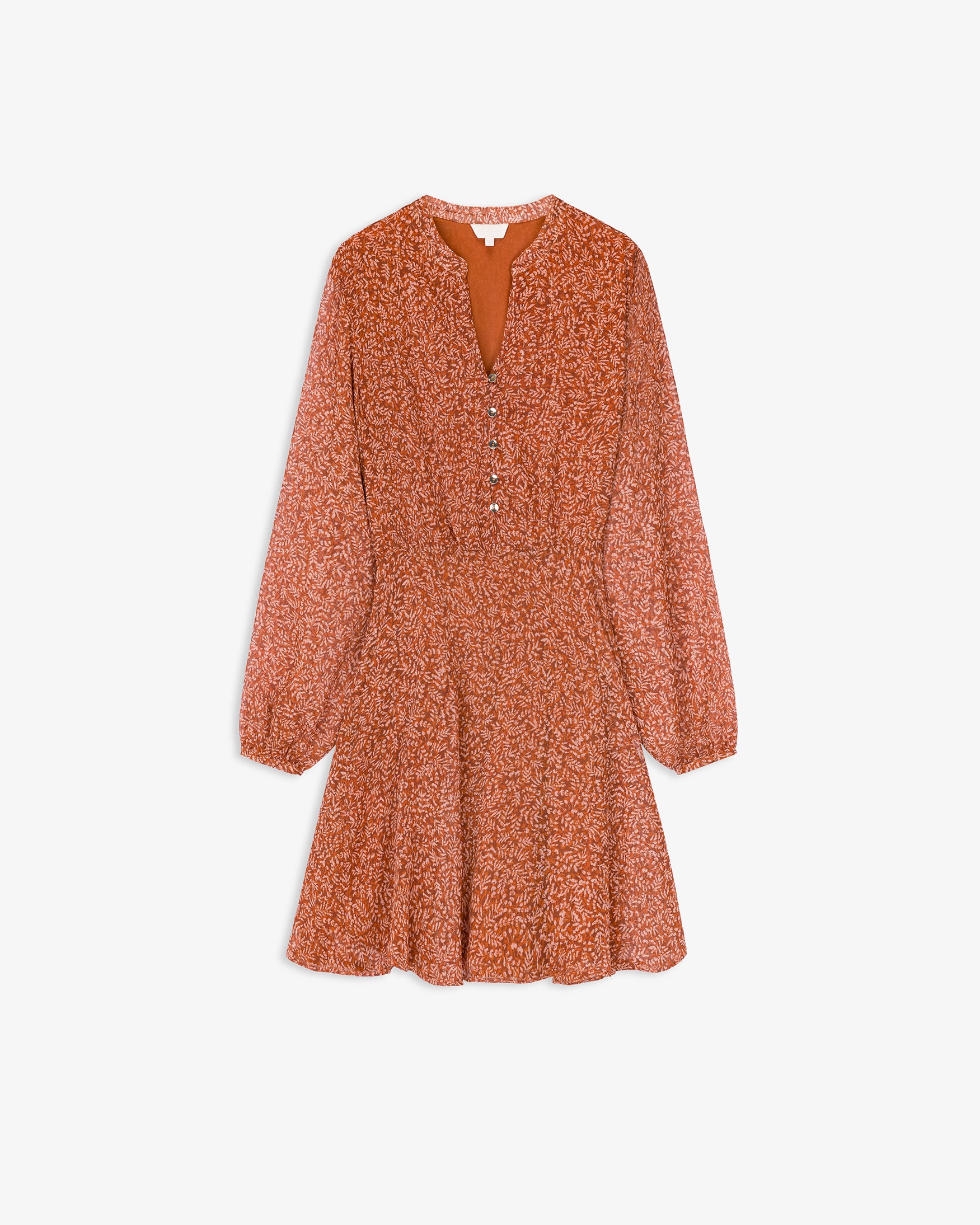 Vestido Corto Estampado Flores