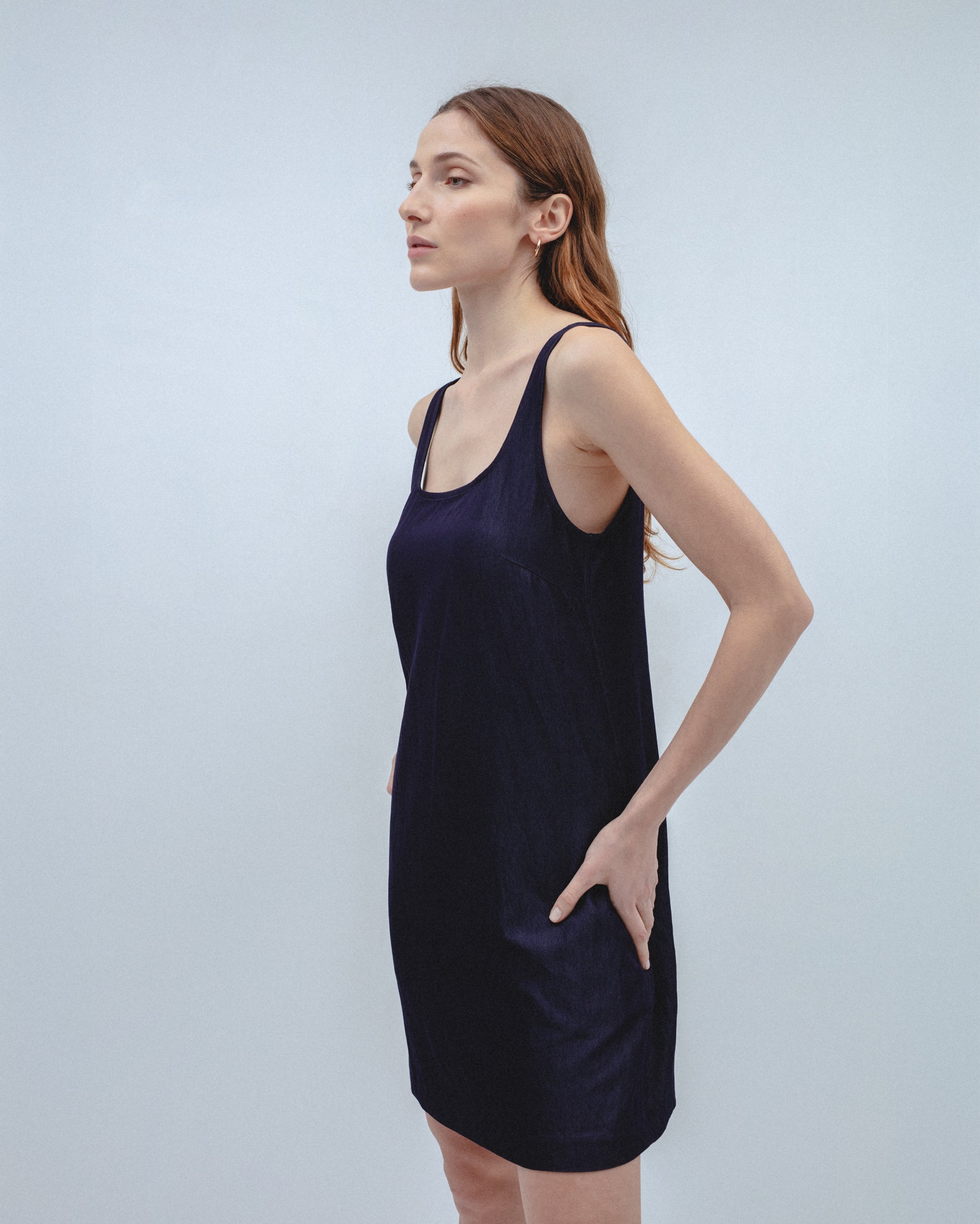 Vestido Corto Escote Cuadrado