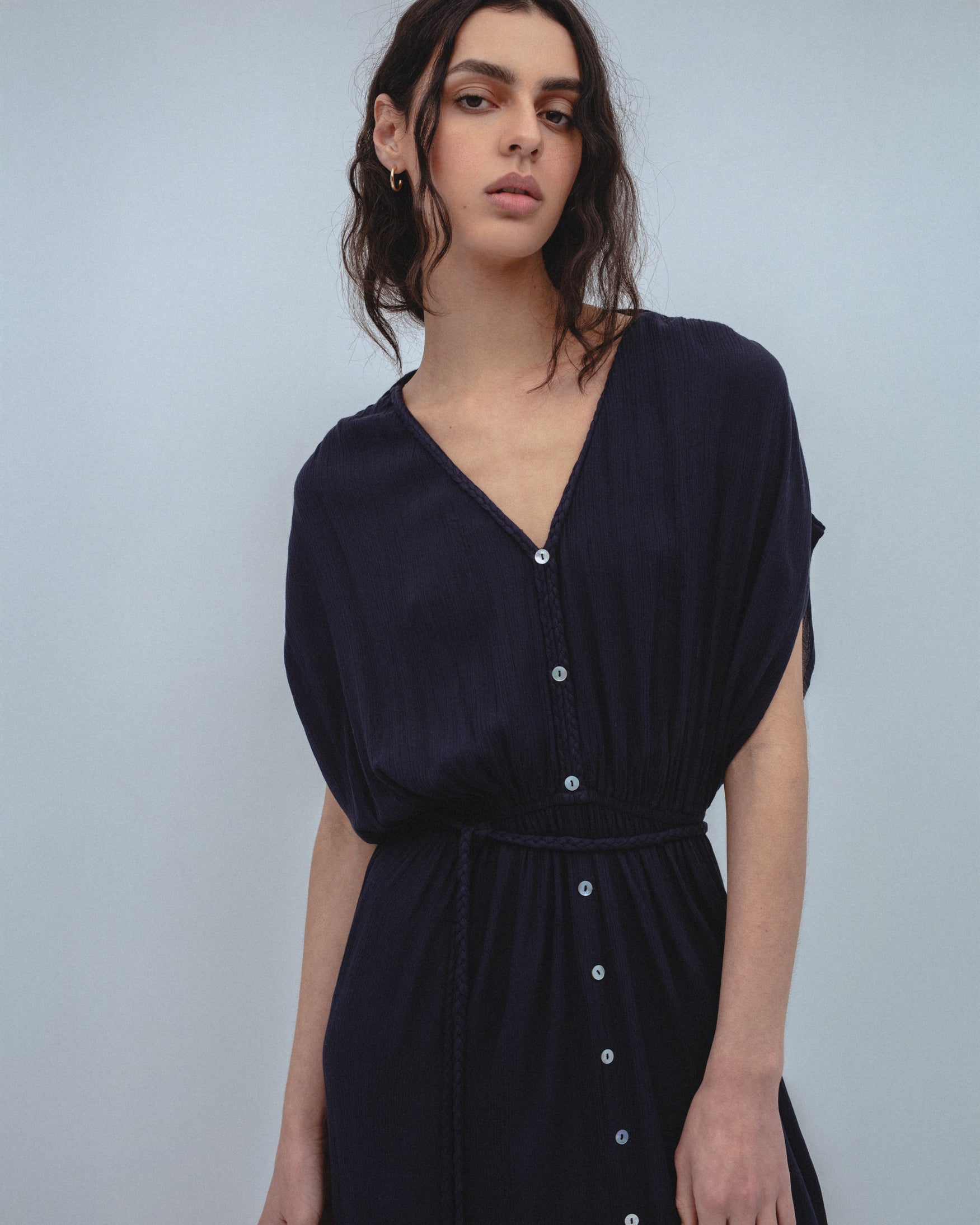 Vestido Midi Plisado