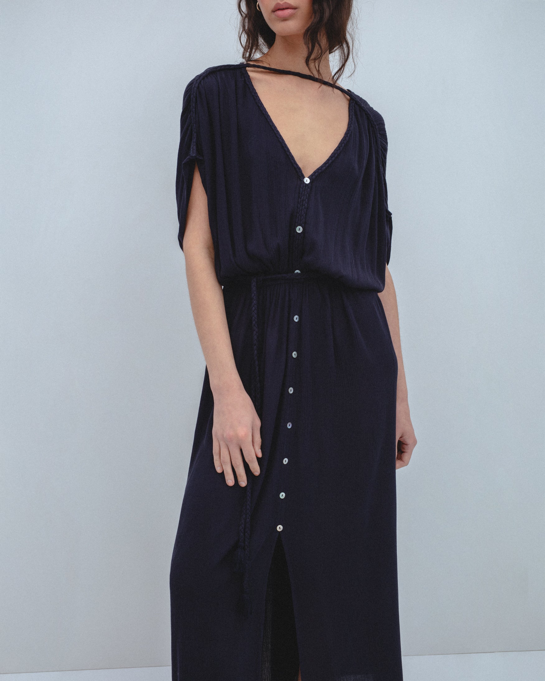 Vestido Midi Plisado