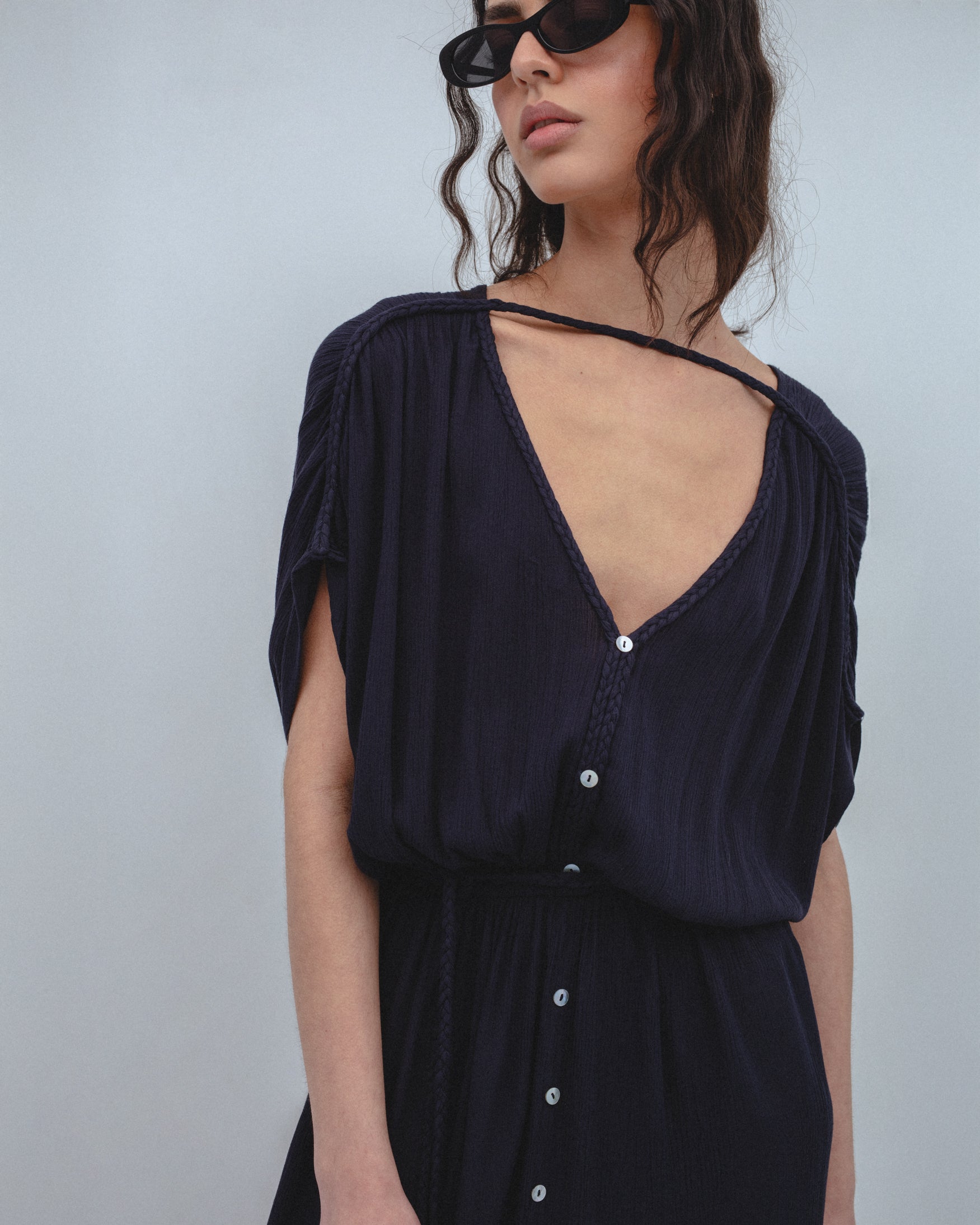 Vestido Midi Plisado