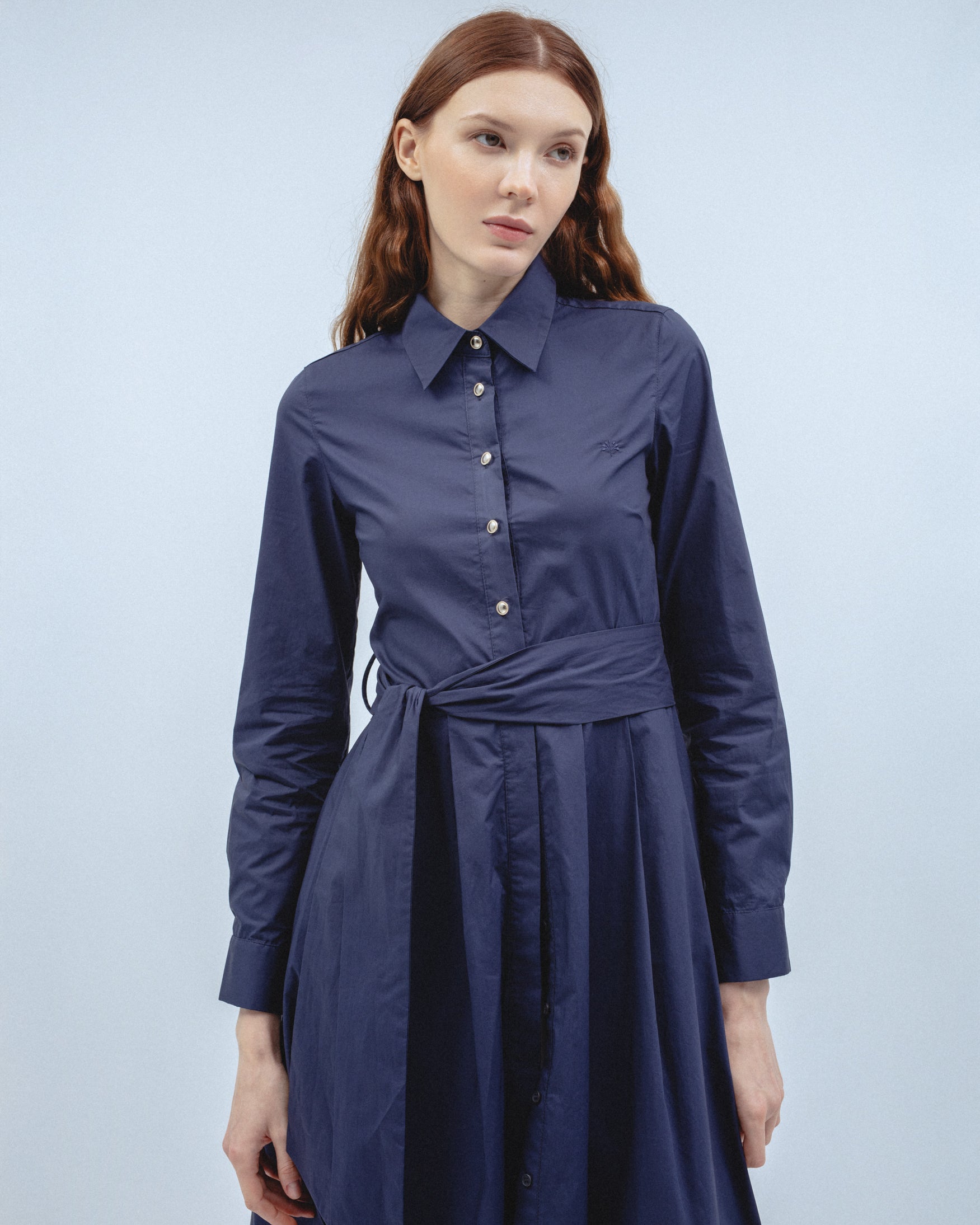 Vestido Midi Algodón Camisero