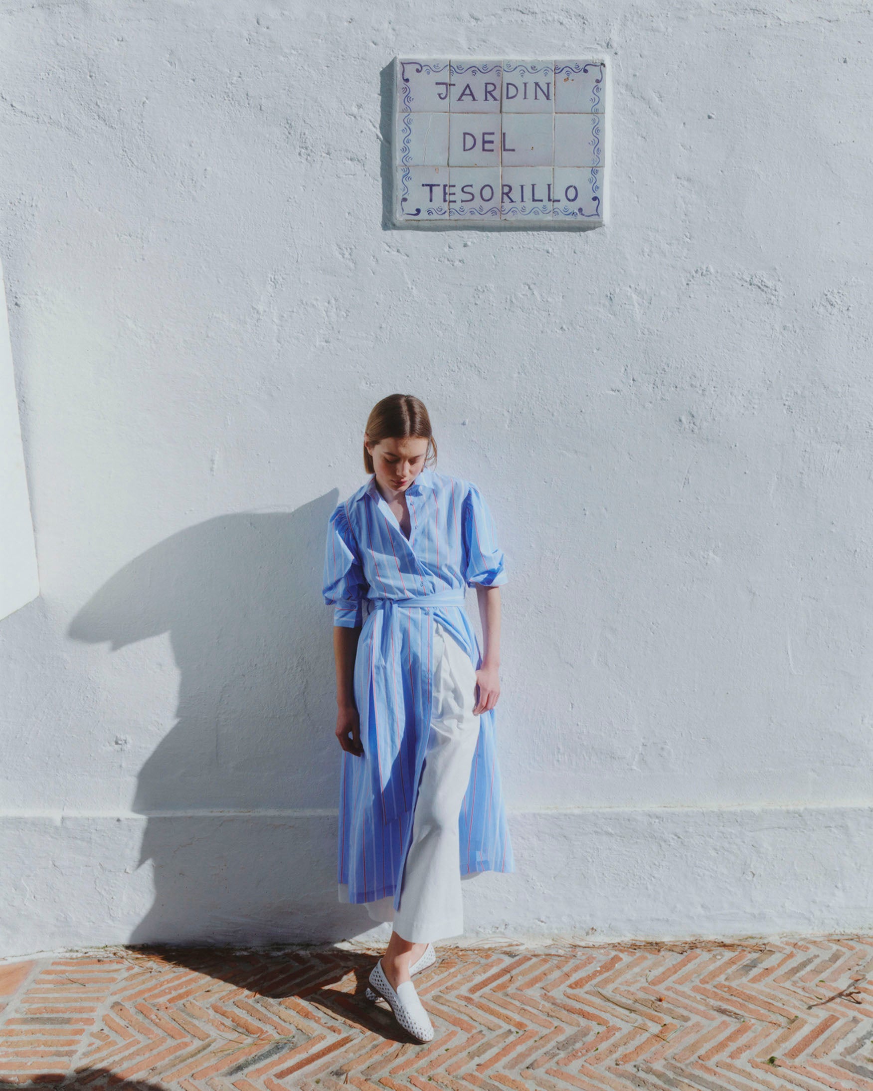 Vestido Midi Camisero Rayas