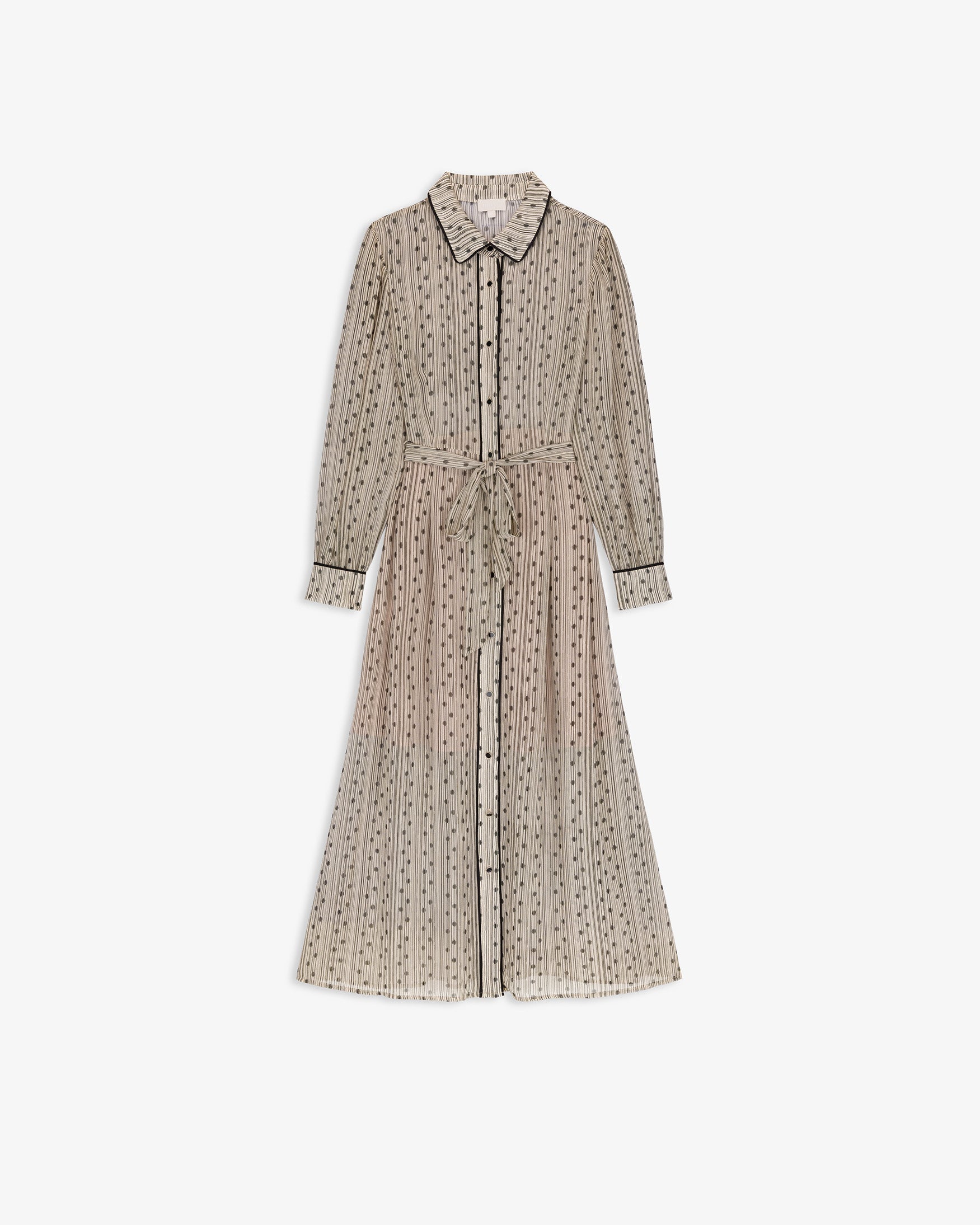 Vestido Camisero Estampado Lunares