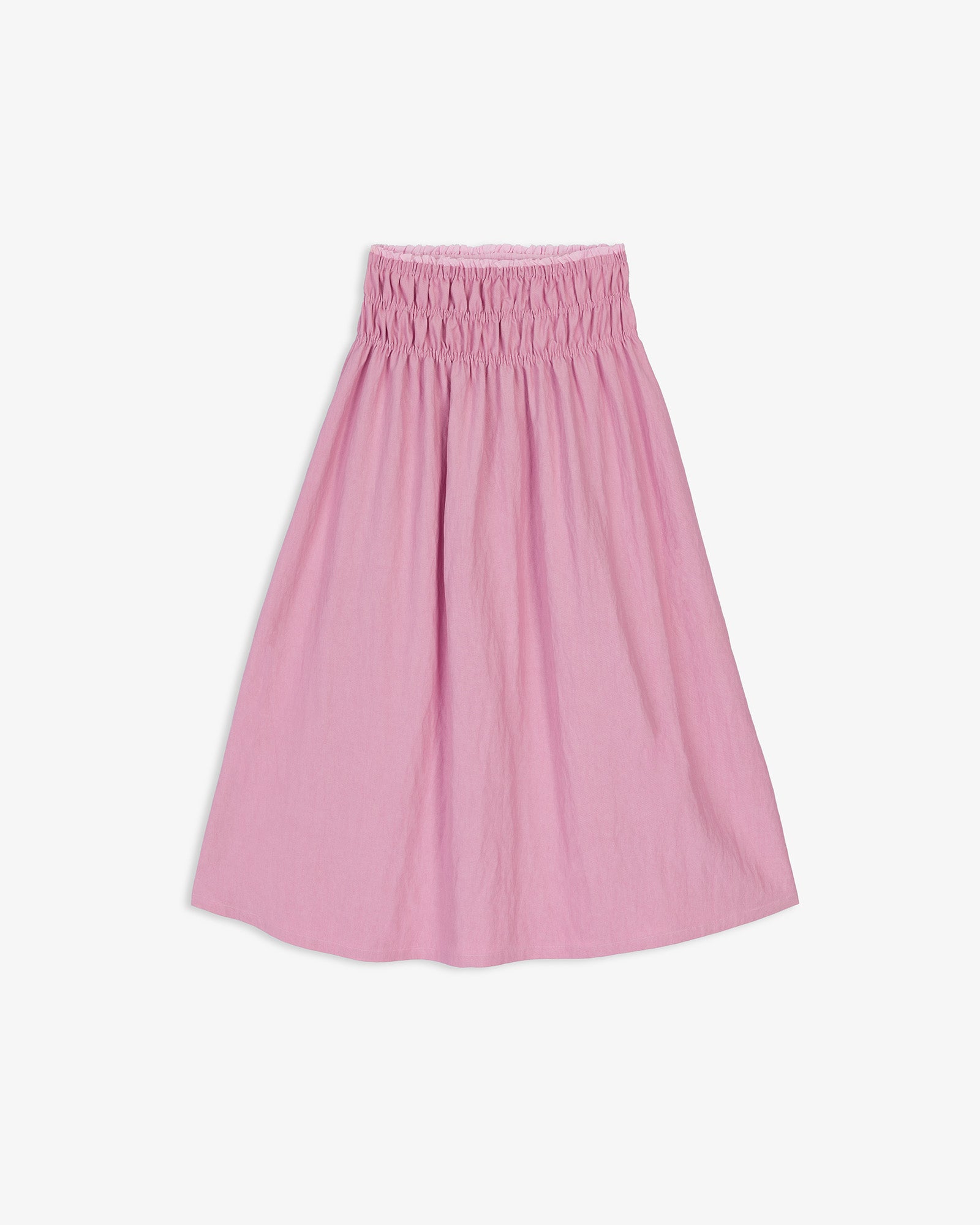 Falda Midi Cintura Fruncida