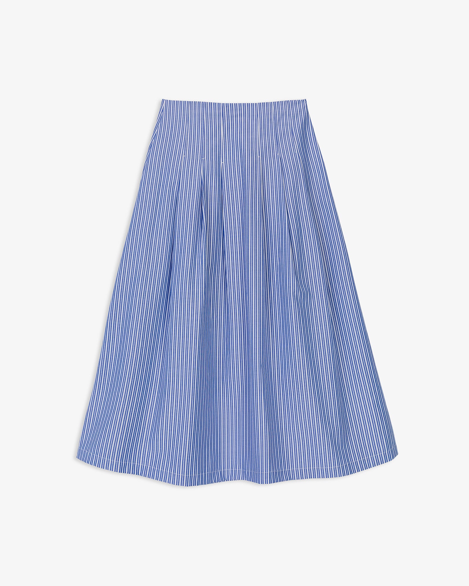 Falda Midi Rayas Pliegues