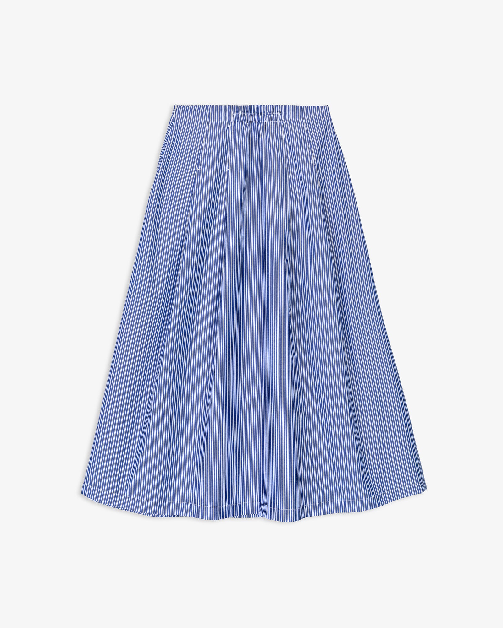 Falda Midi Rayas Pliegues