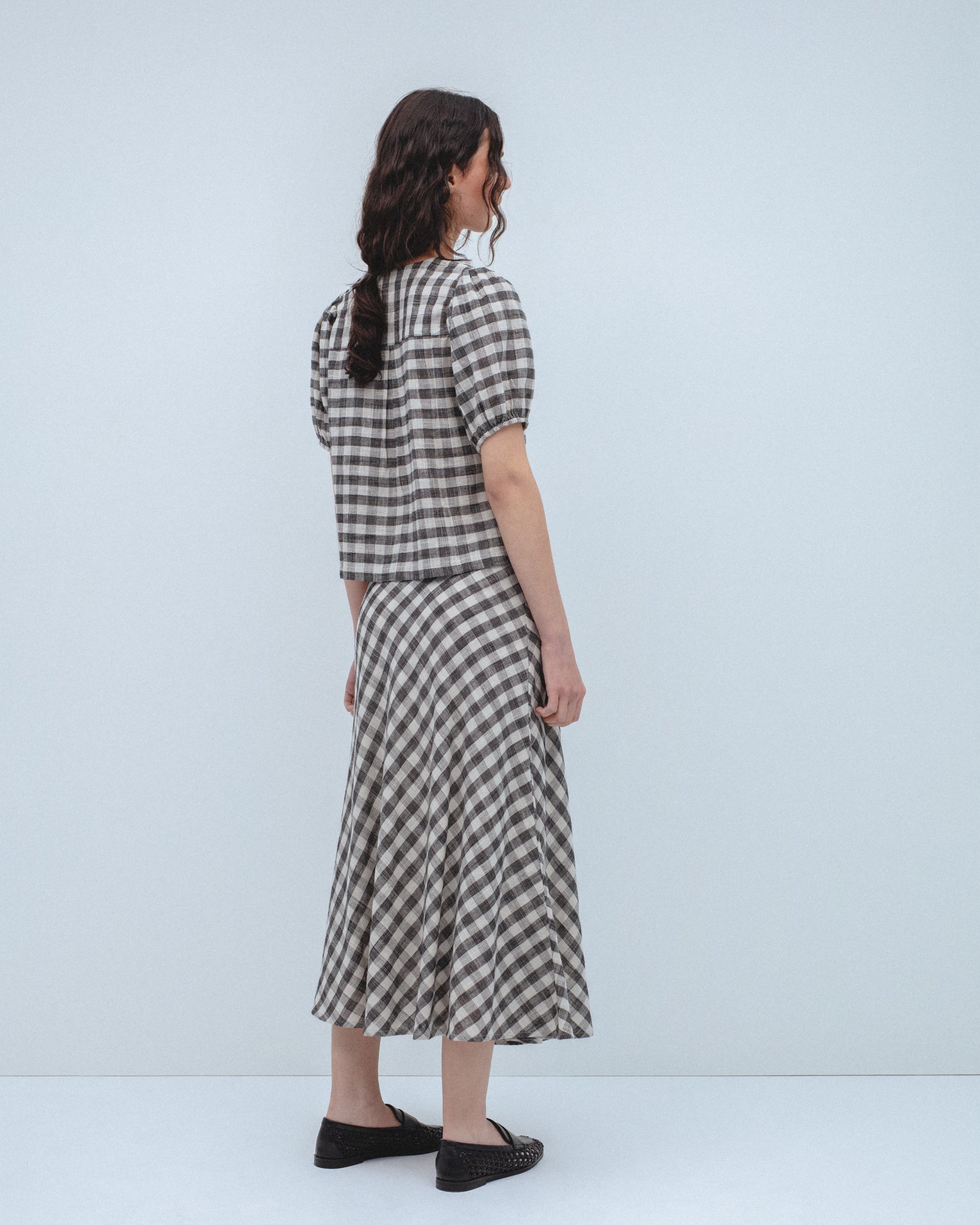 Falda Midi Cuadros Vichy