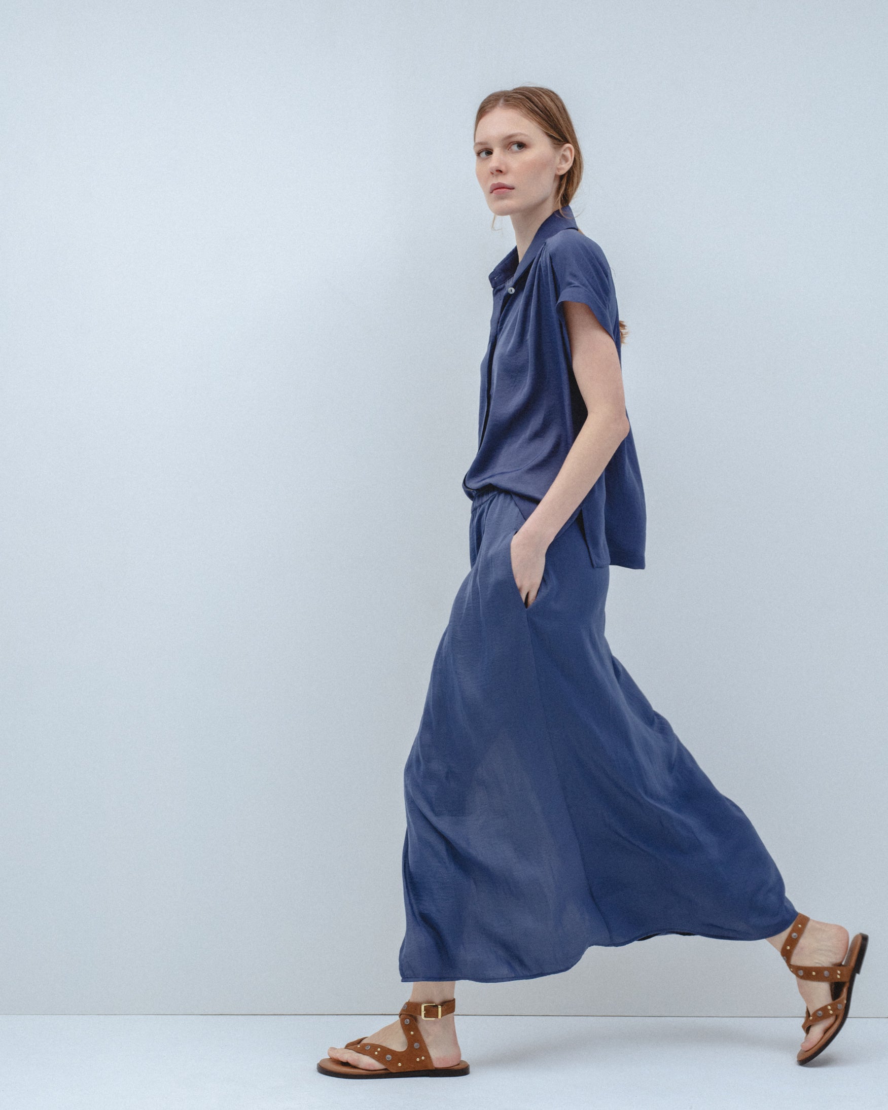 Falda Midi Pareo Fluida