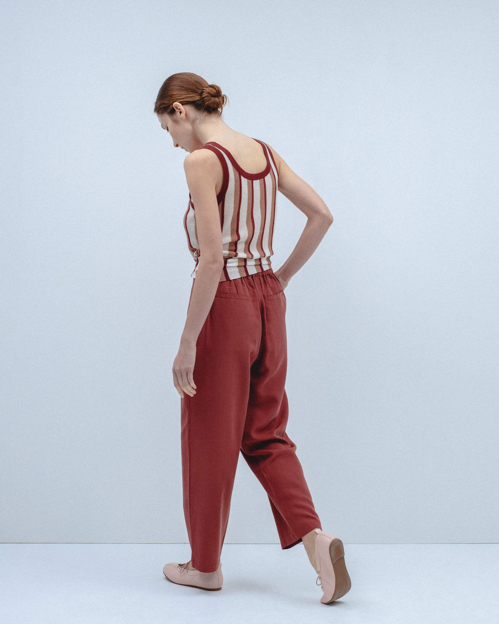 Pantalón Pinzas Cropped Wide Leg