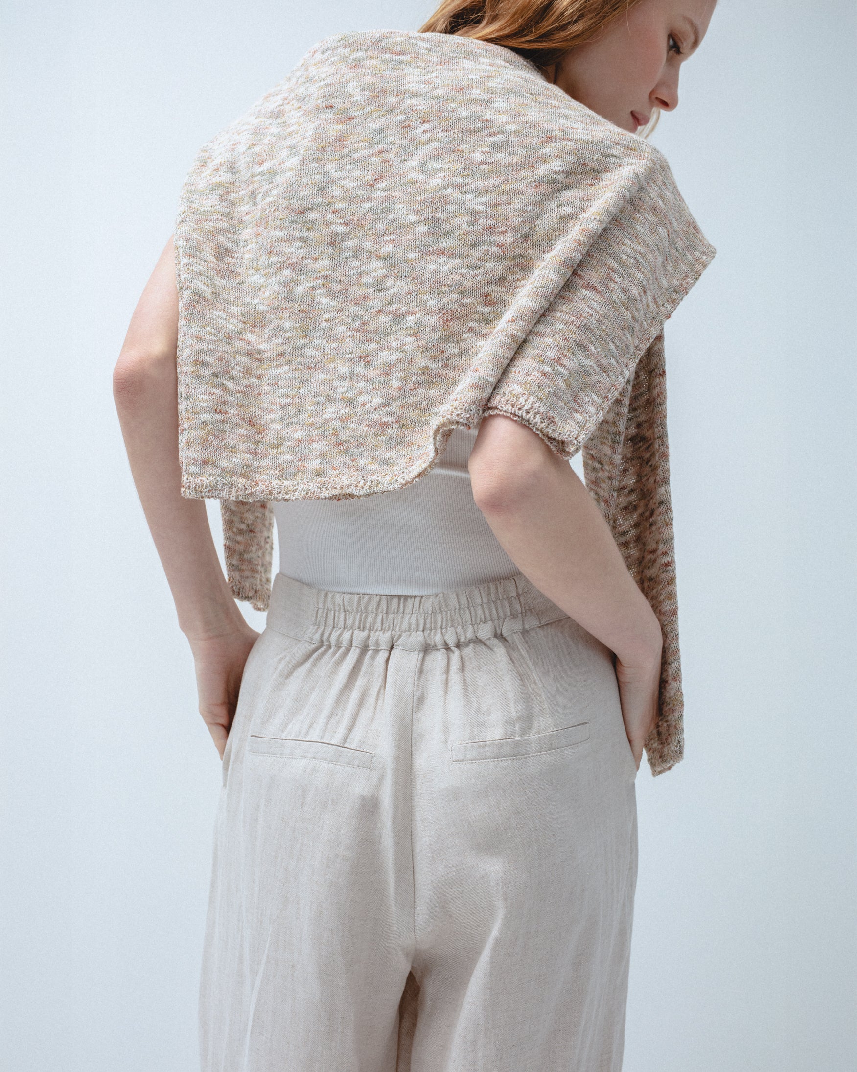 Pantalón Fluido Goma Mezcla Lino