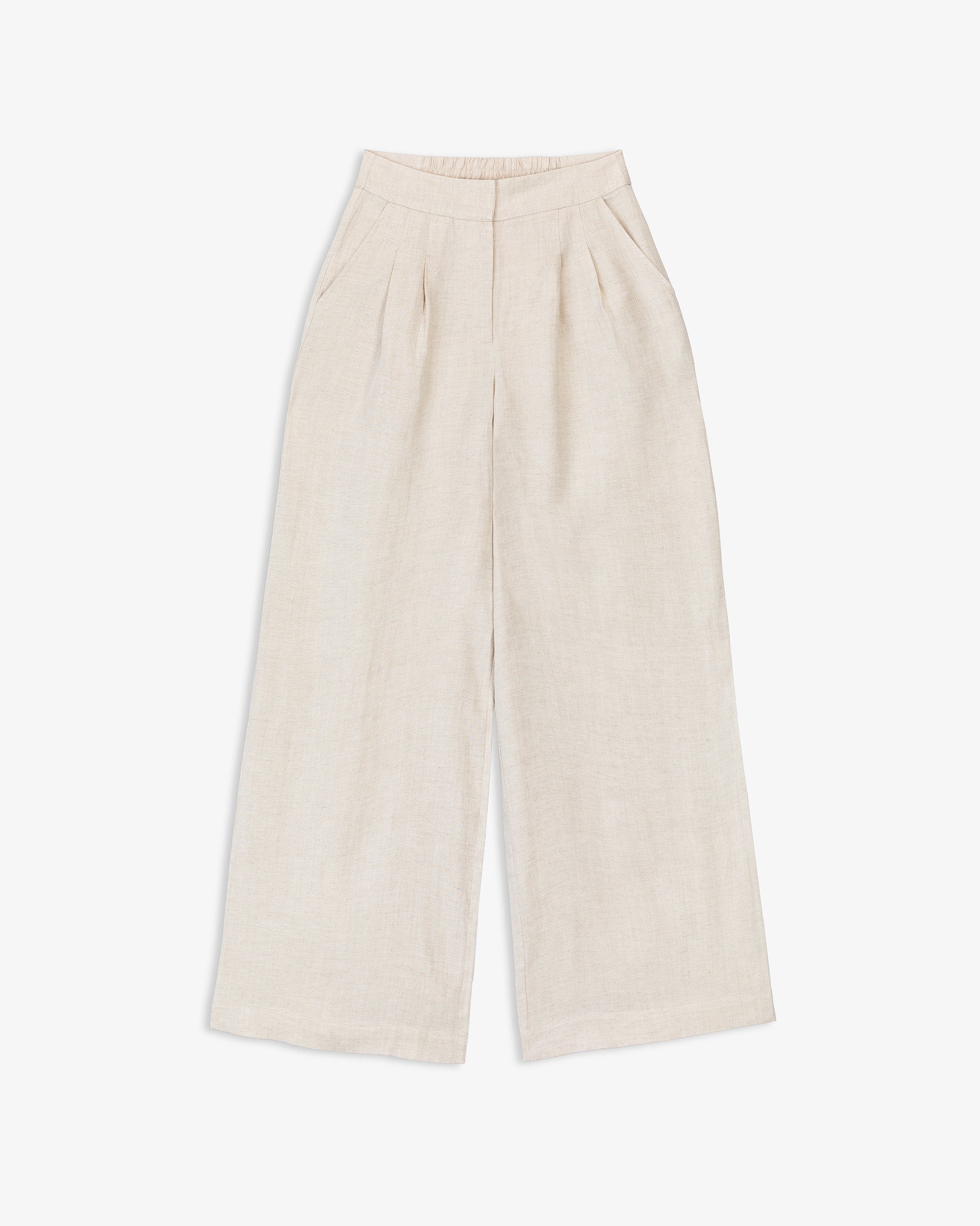 Pantalón Fluido Goma Mezcla Lino