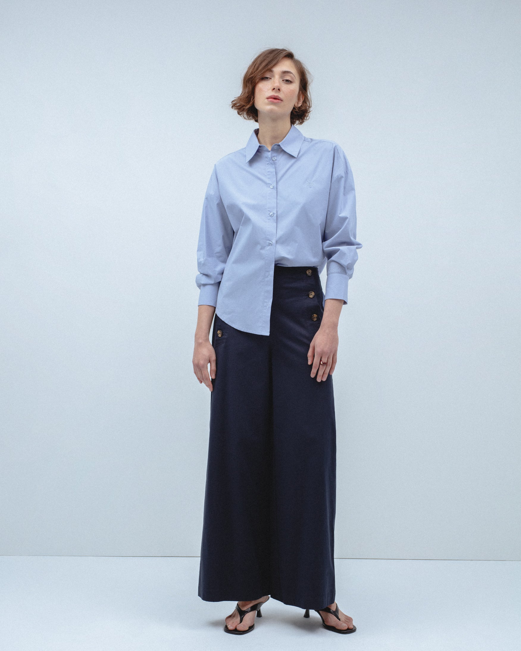 Pantalón Palazzo Botones