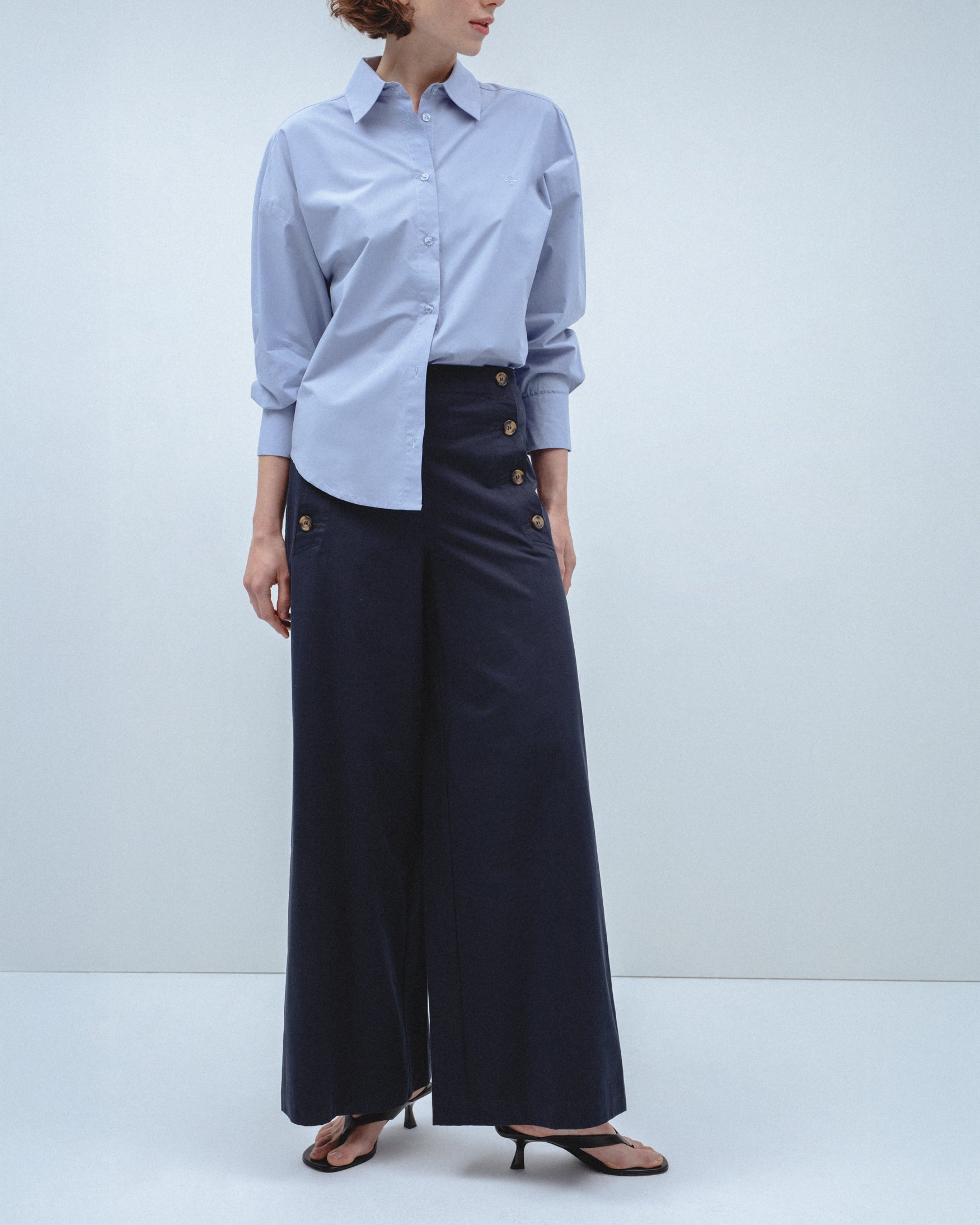 Pantalón Palazzo Botones