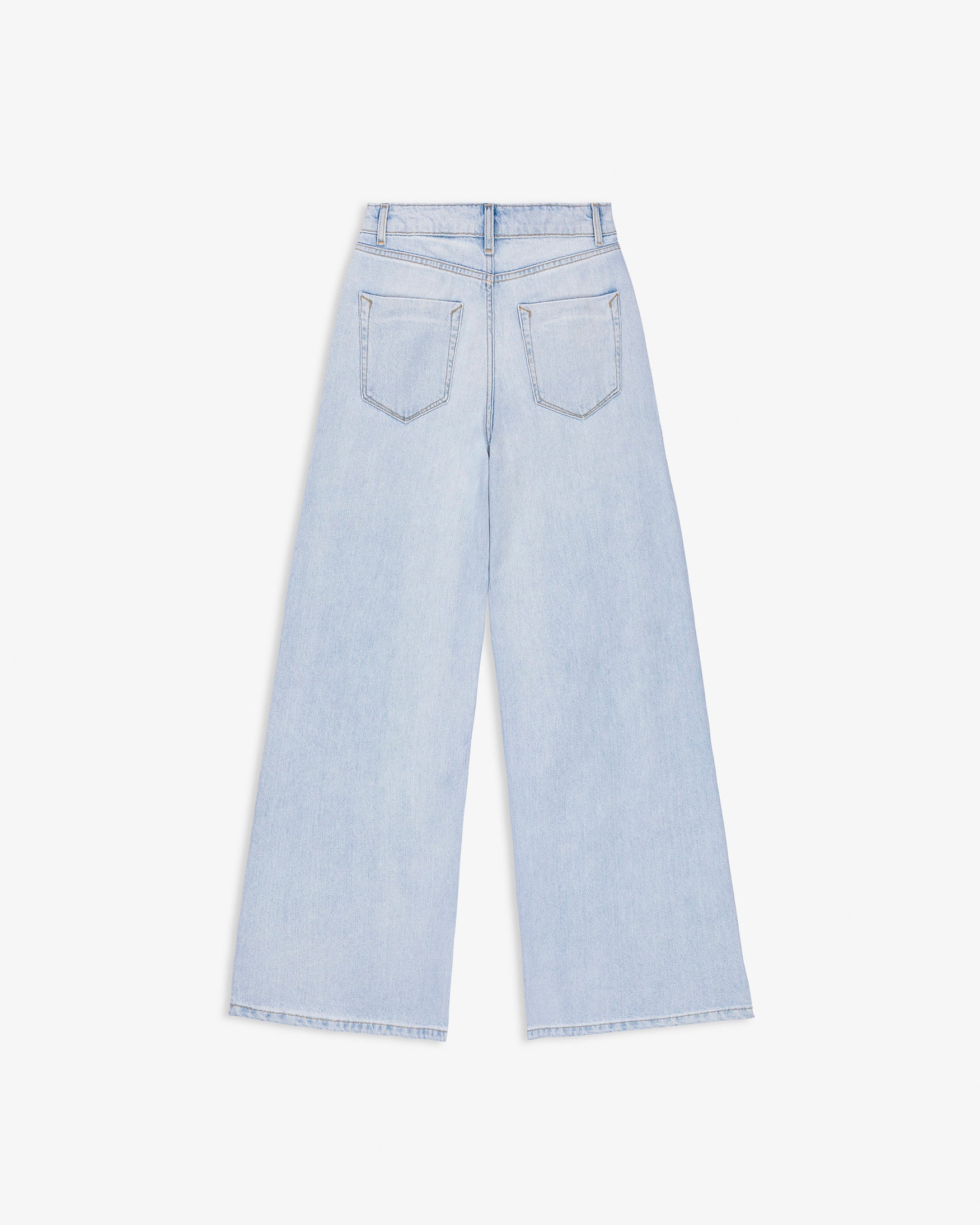 Jeans Wide Leg Tiro Alto