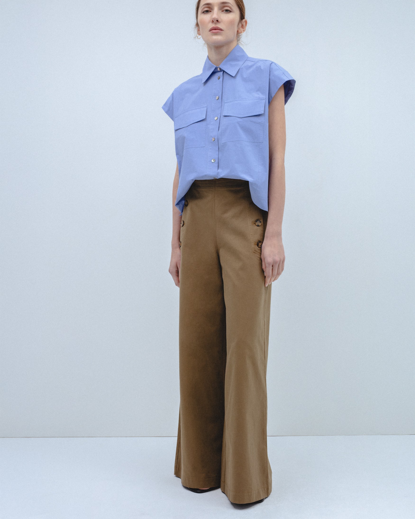 Pantalón Palazzo Botones