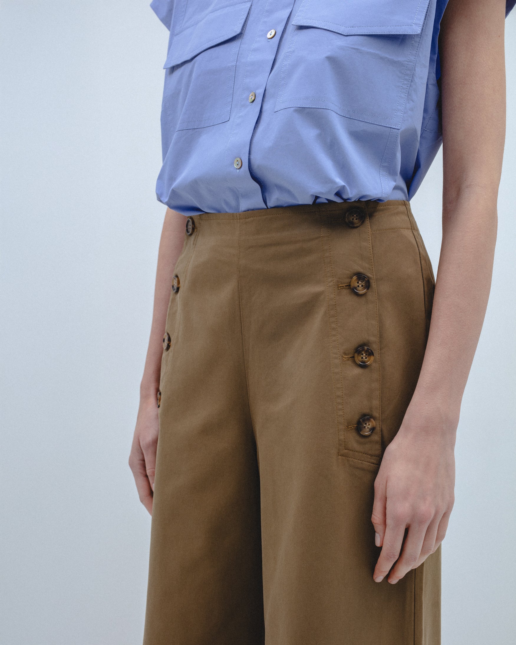 Pantalón Palazzo Botones