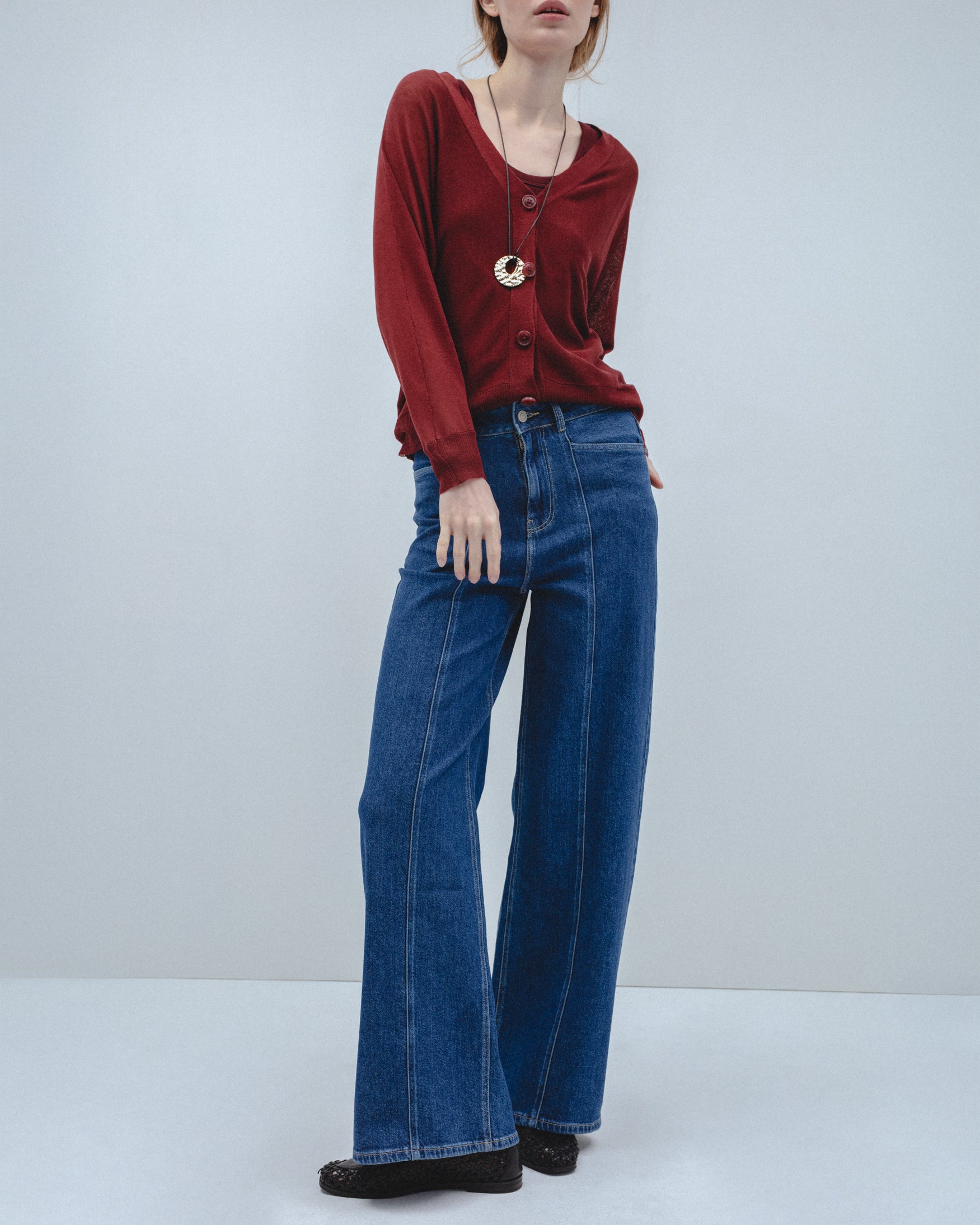 Jeans Cropped Wide Leg