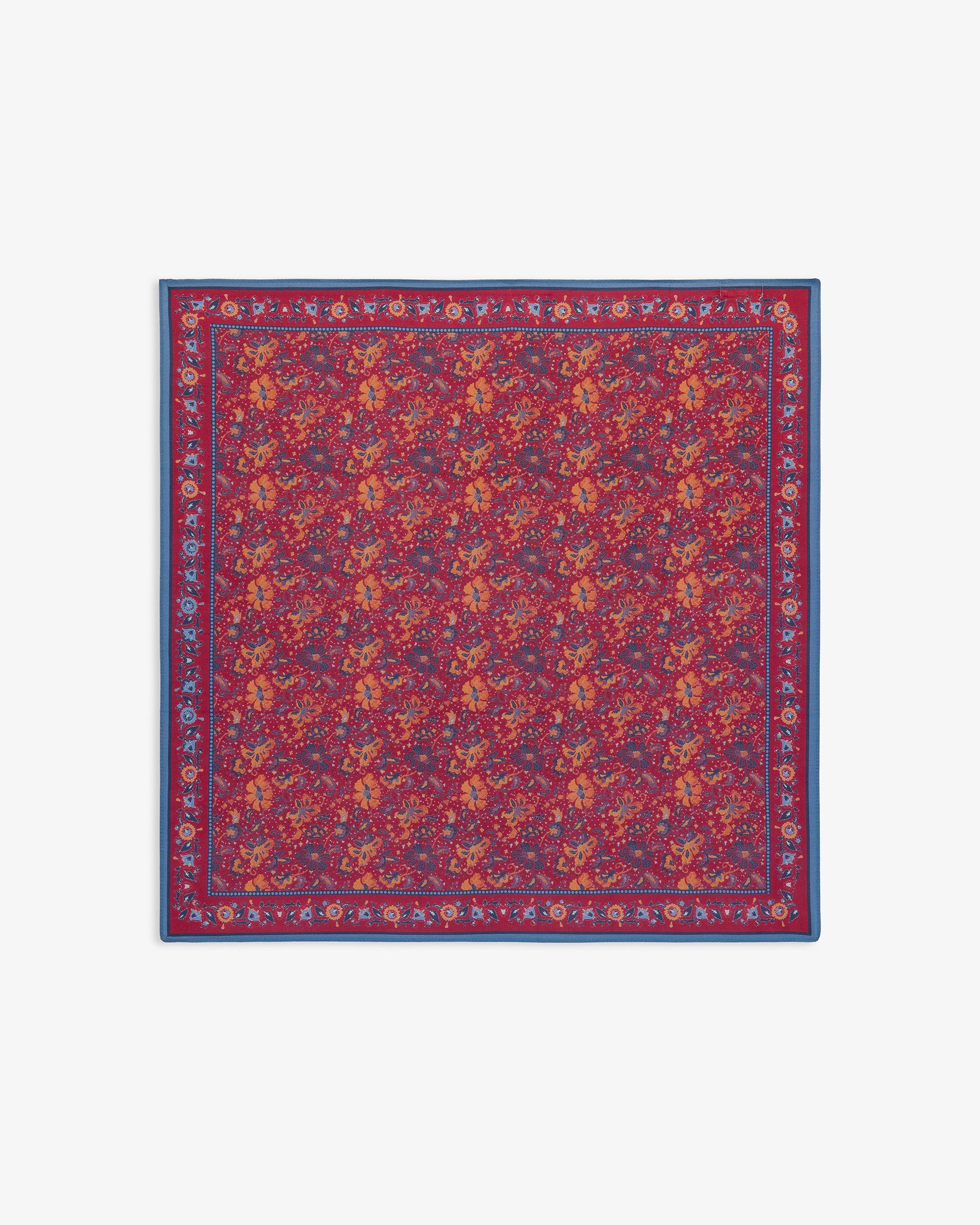 Pañuelo Seda Estampado Flores