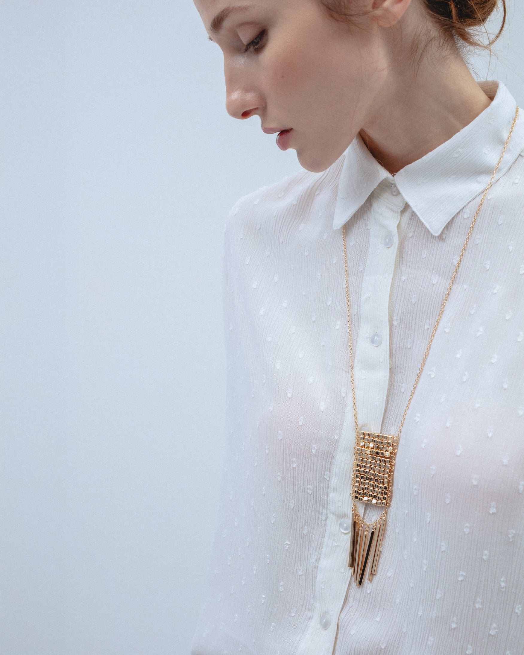 Collar Colgante Pieza Geométrica