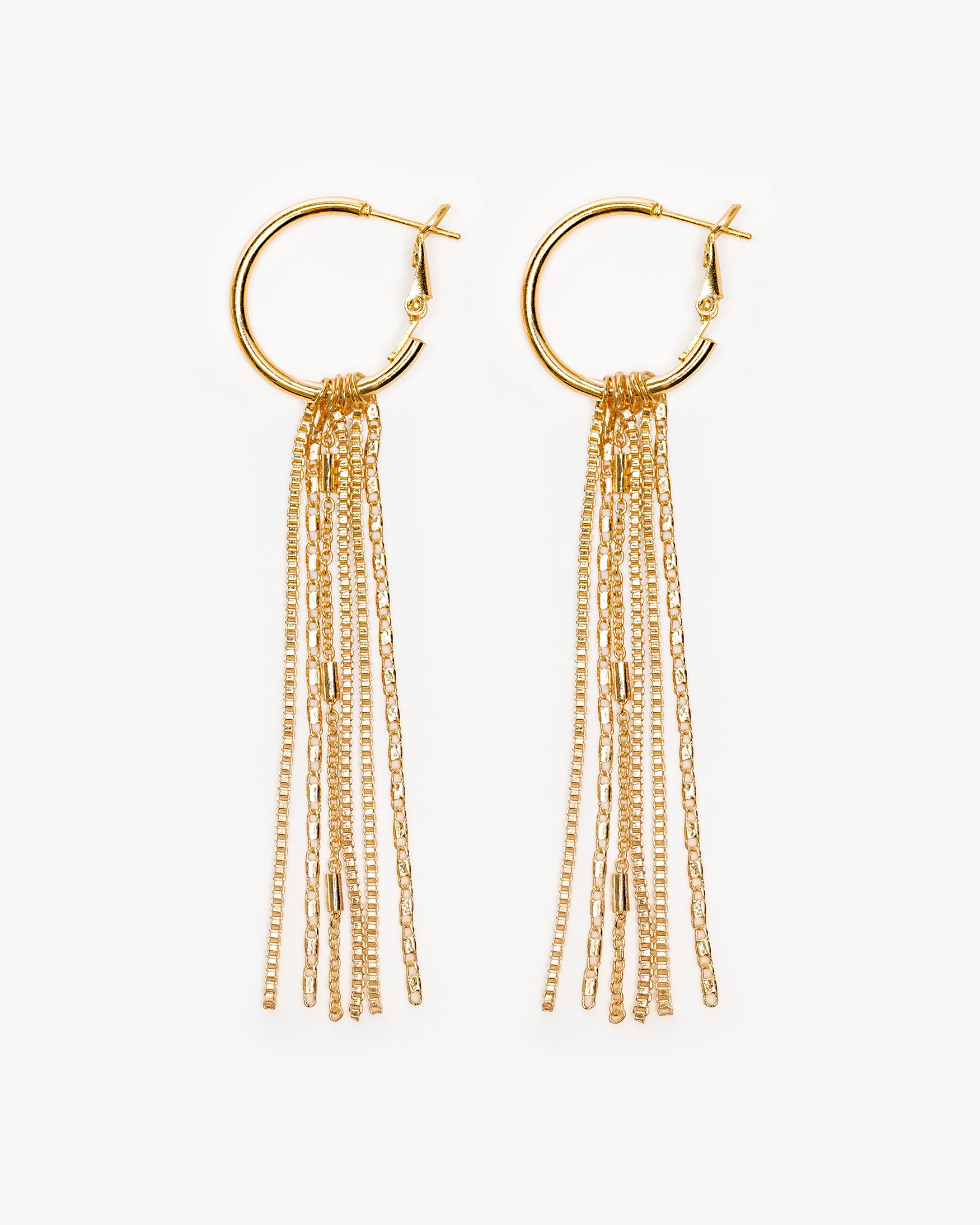 Pendientes Aro Cascada Cadenas