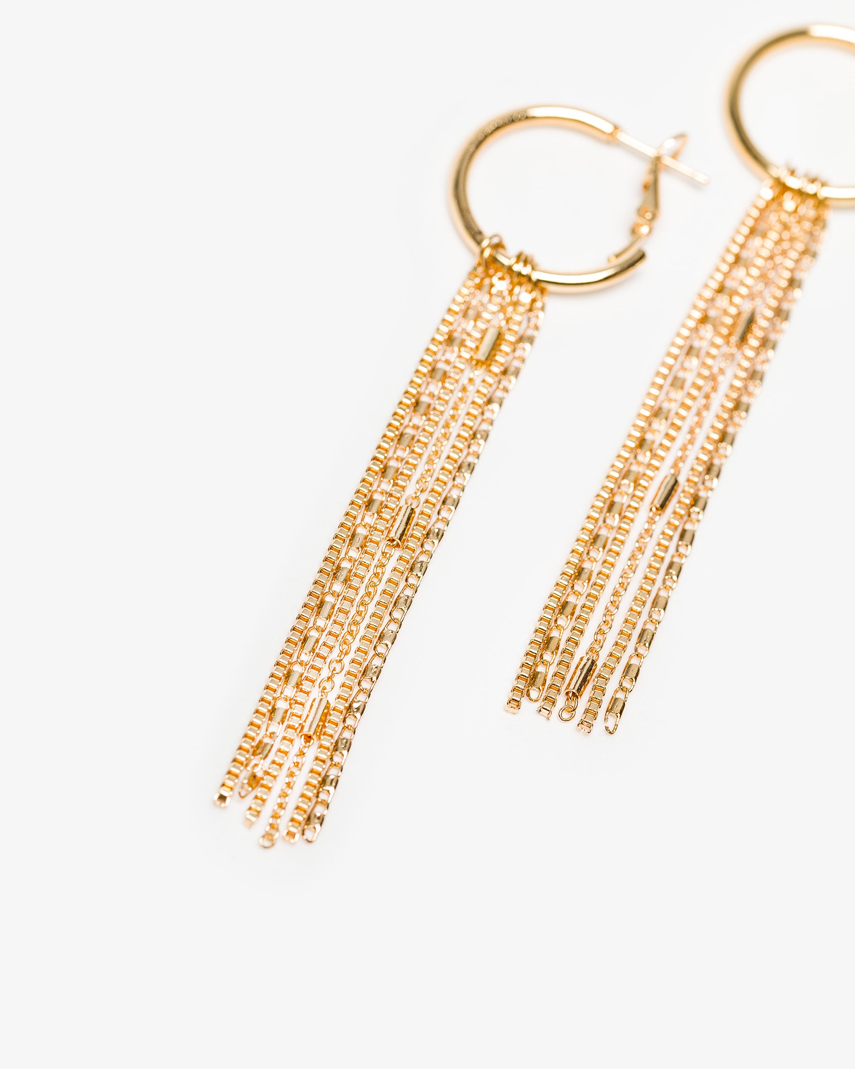 Pendientes Aro Cascada Cadenas