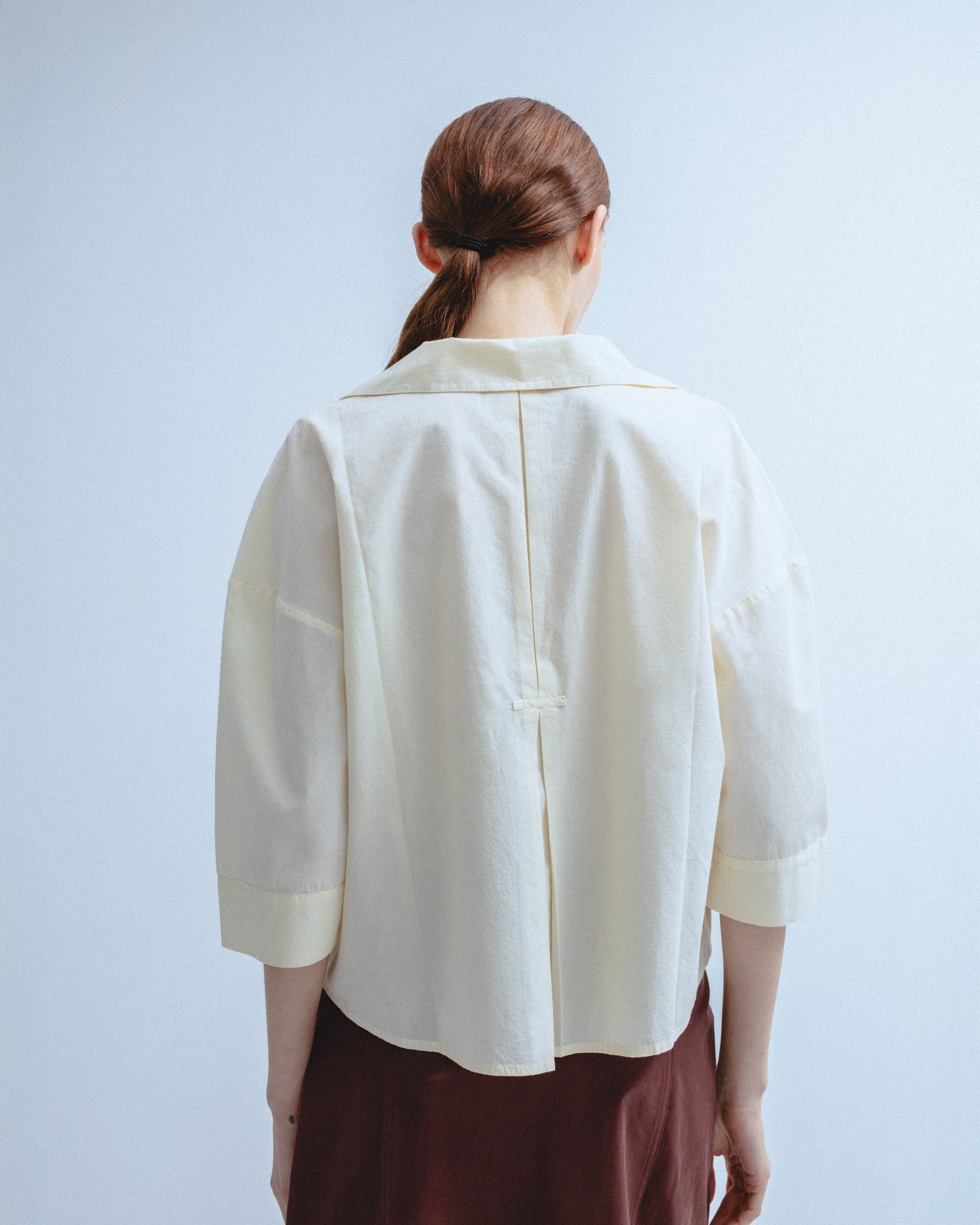 Camisa Corta Oversize Popelín