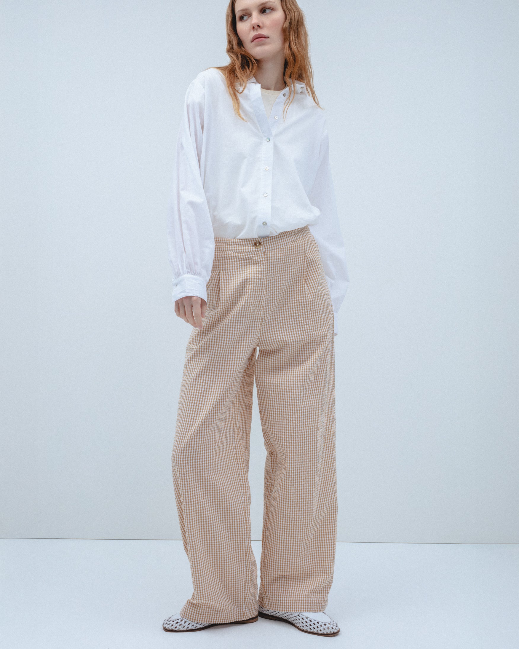 Pantalón Cropped Cuadro Vichy