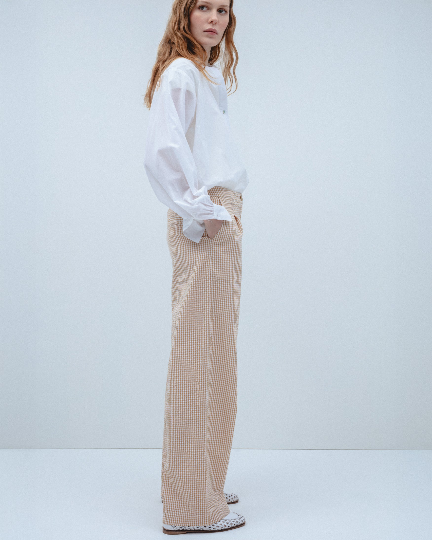 Pantalón Cropped Cuadro Vichy