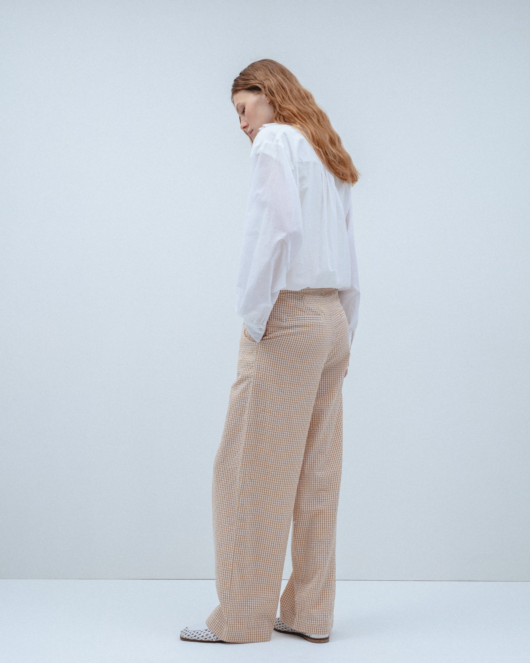 Pantalón Cropped Cuadro Vichy