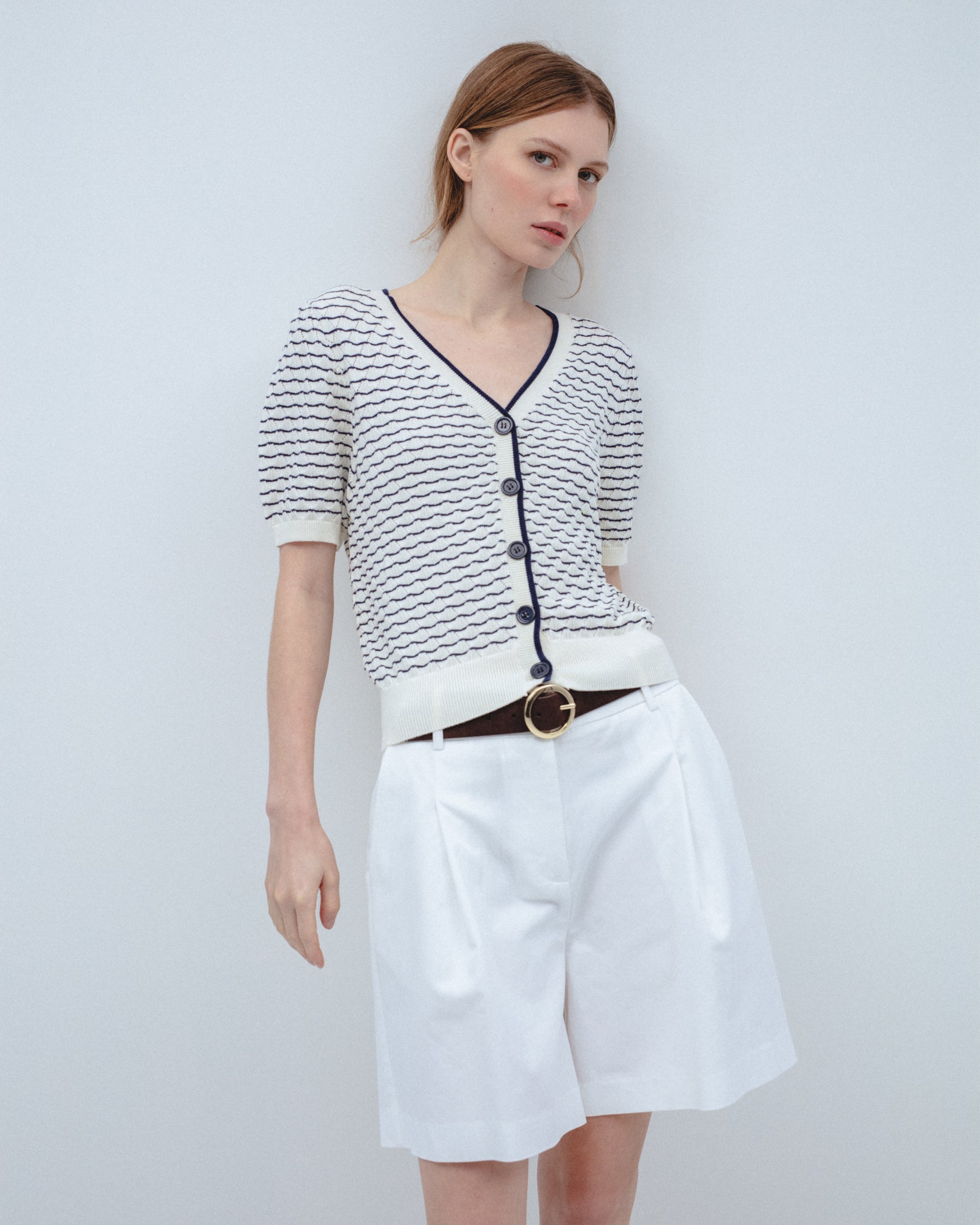 Cárdigan Punto Rayas