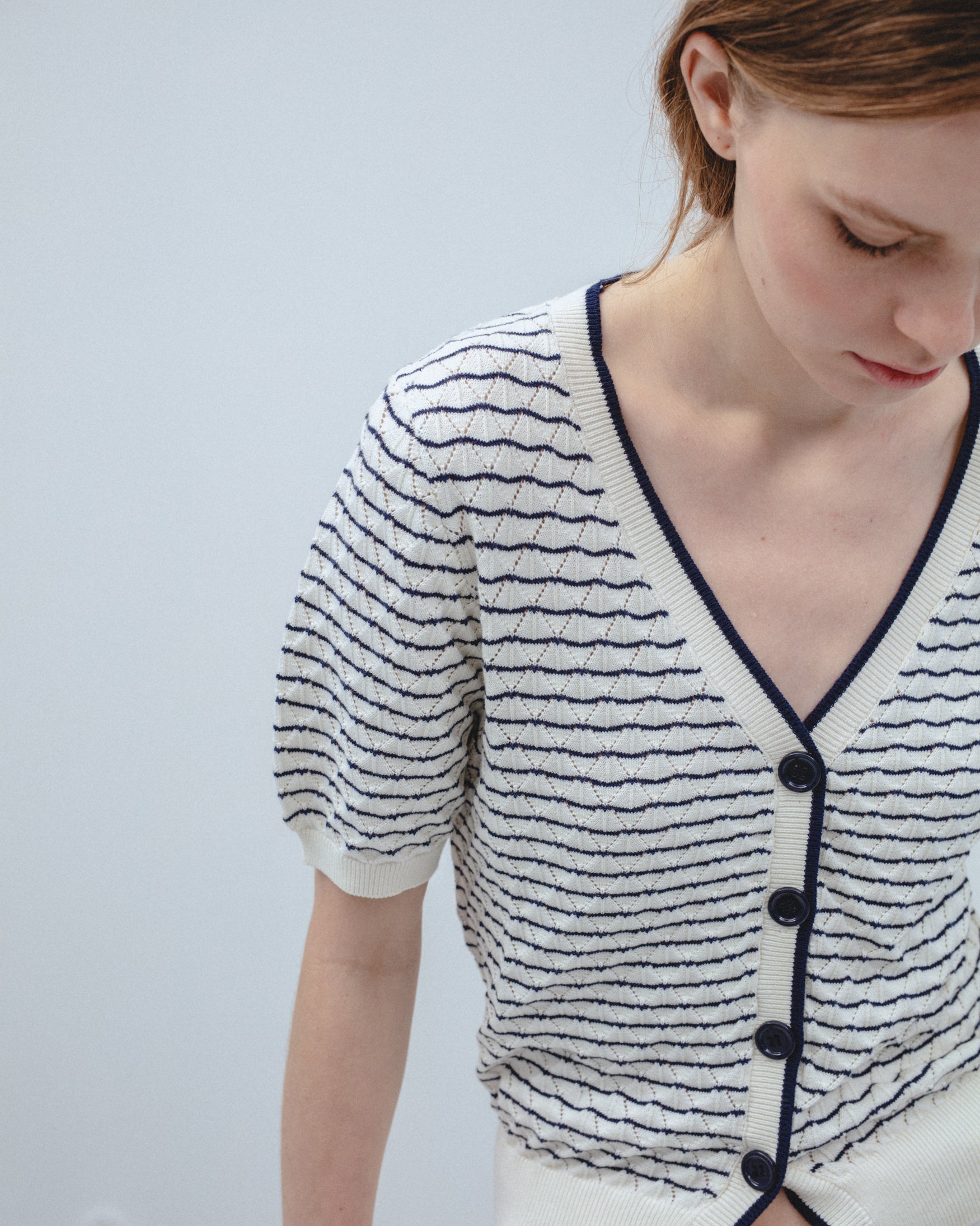 Cárdigan Punto Rayas