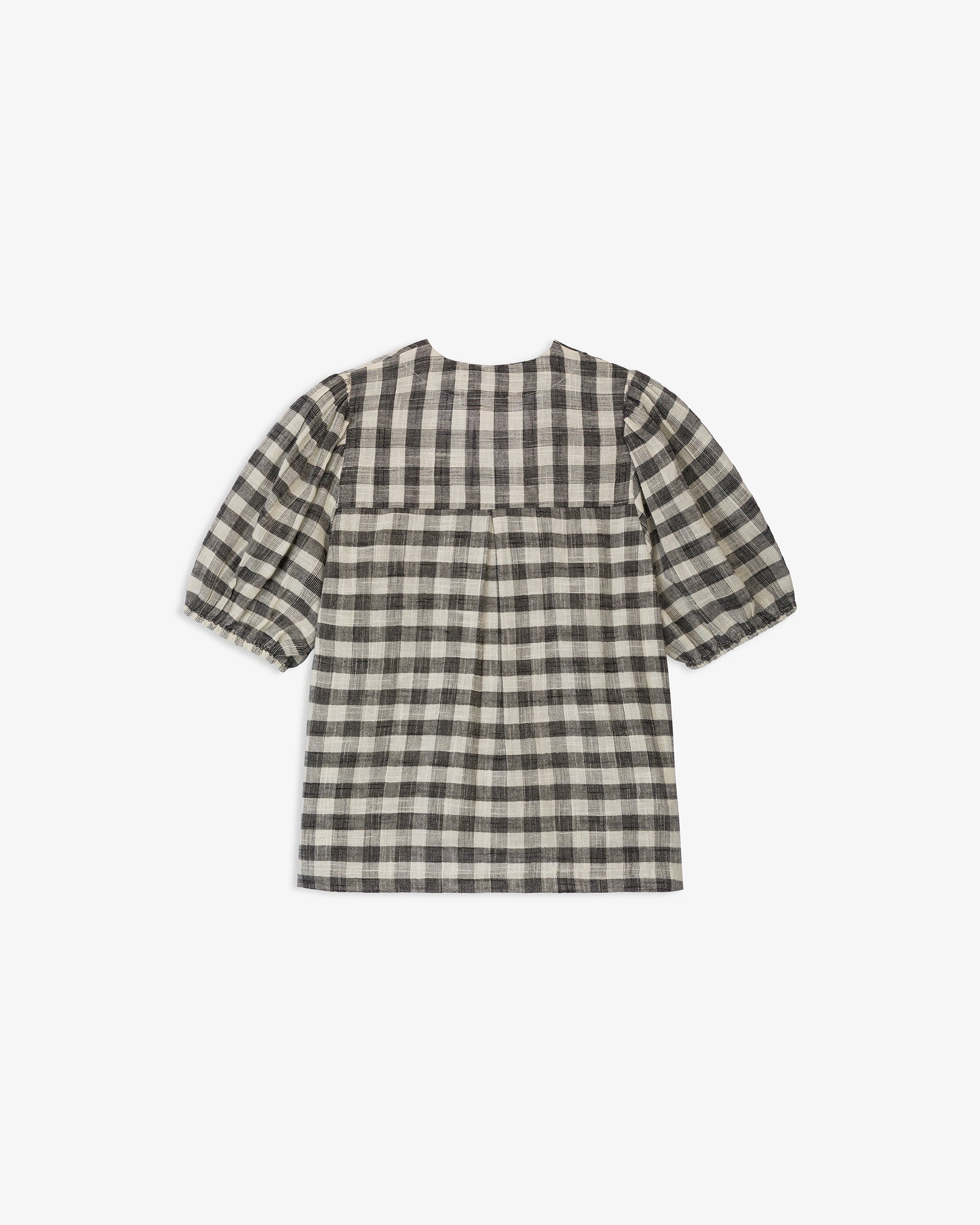 Blusa Cuadro Vichy Lazos