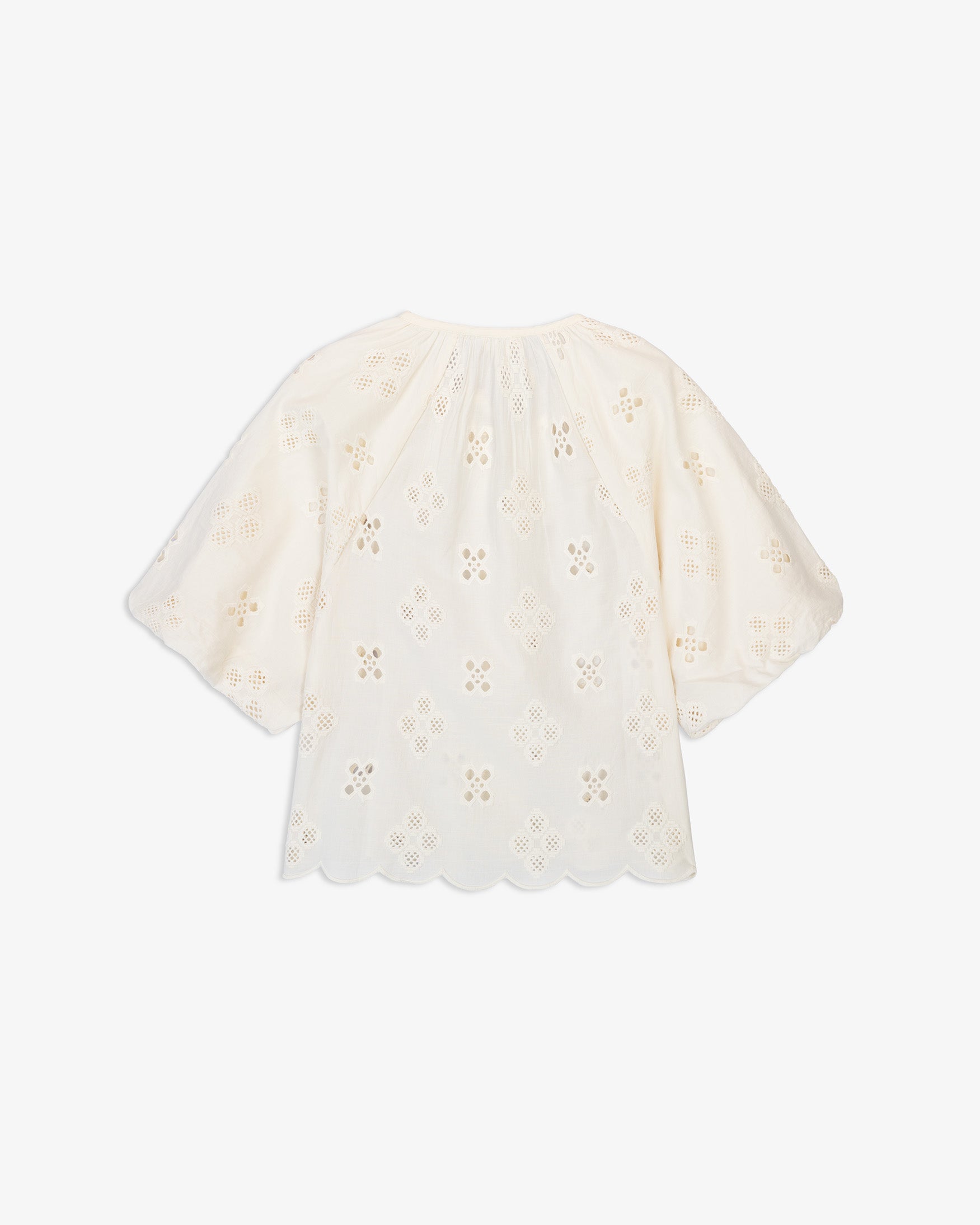 Blusa Algodón Detalles Calados