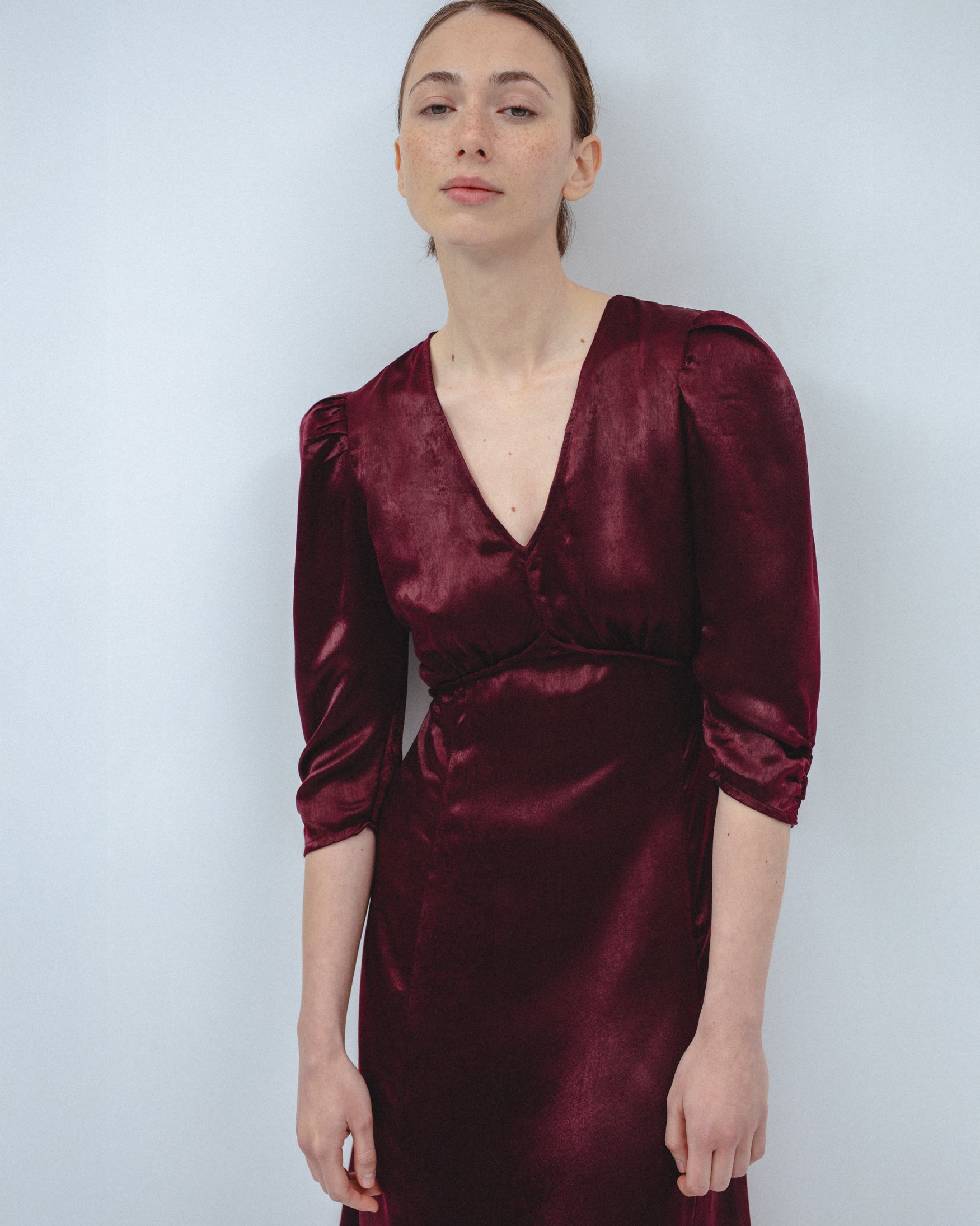 Vestido Midi Satinado