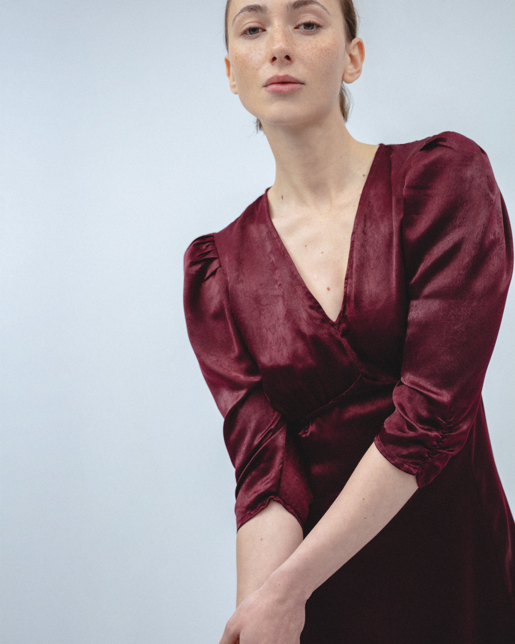 Vestido Midi Satinado