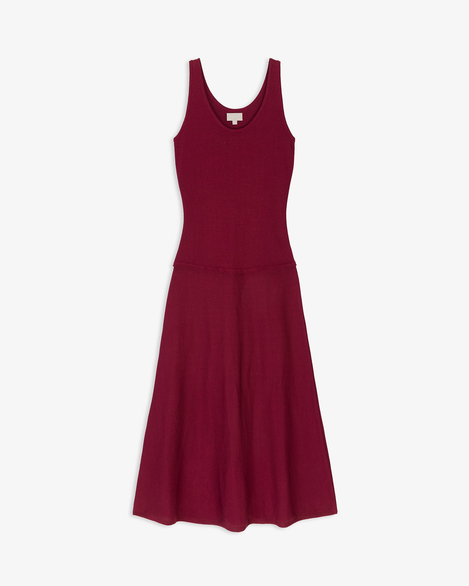 Vestido Midi Punto Corte Cintura