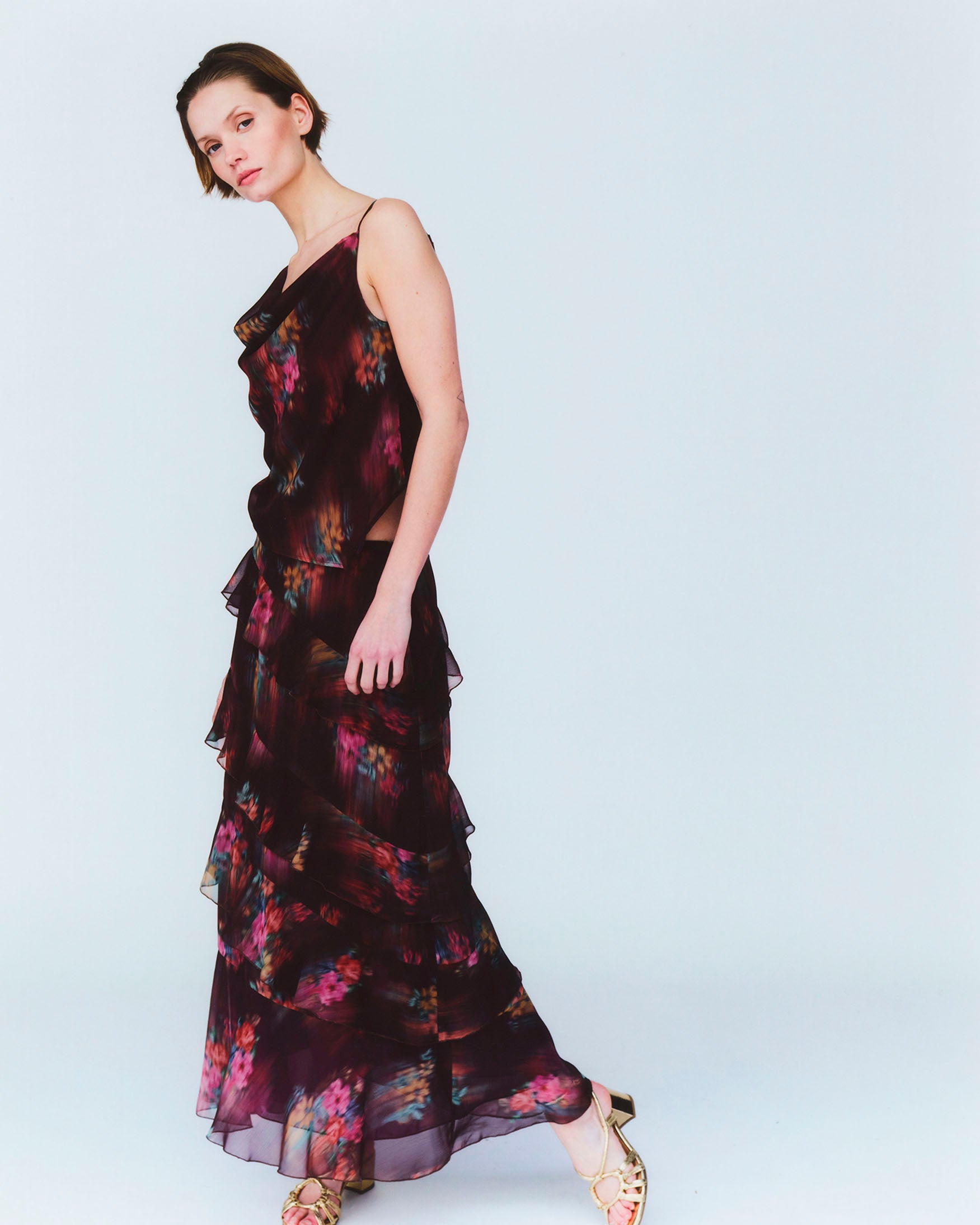 Top Drapeado Estampado