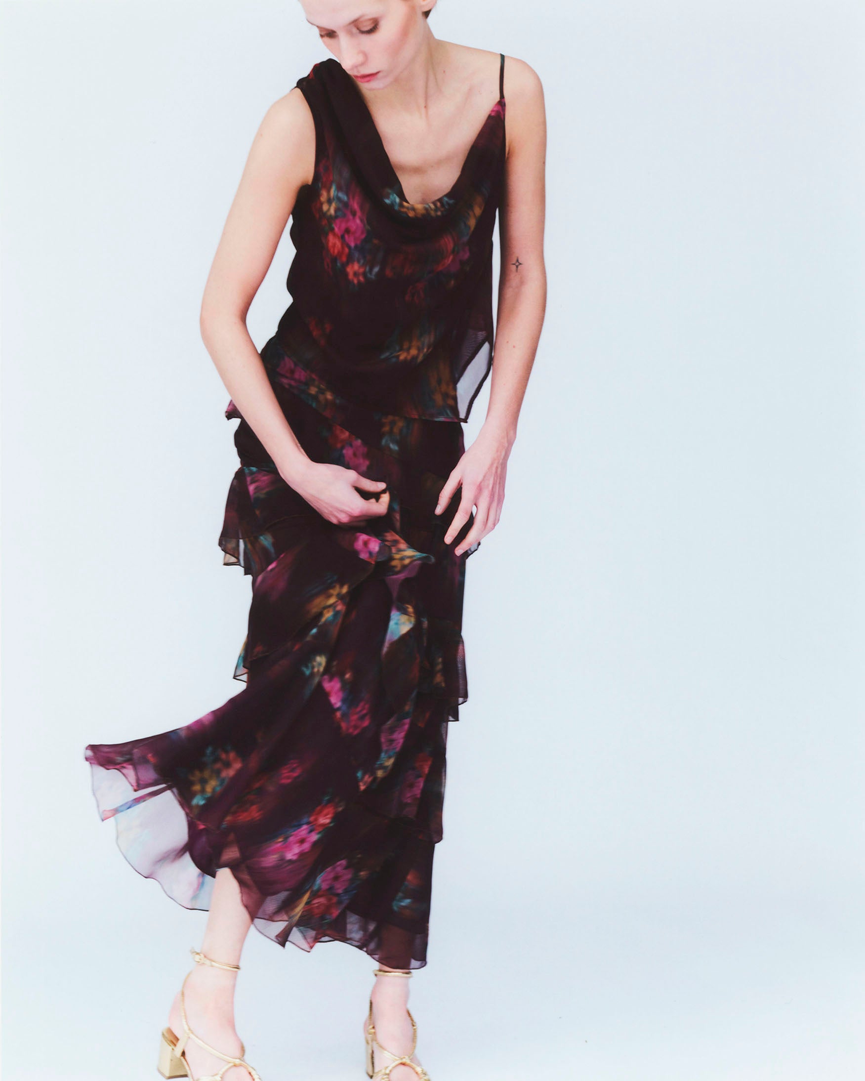 Top Drapeado Estampado