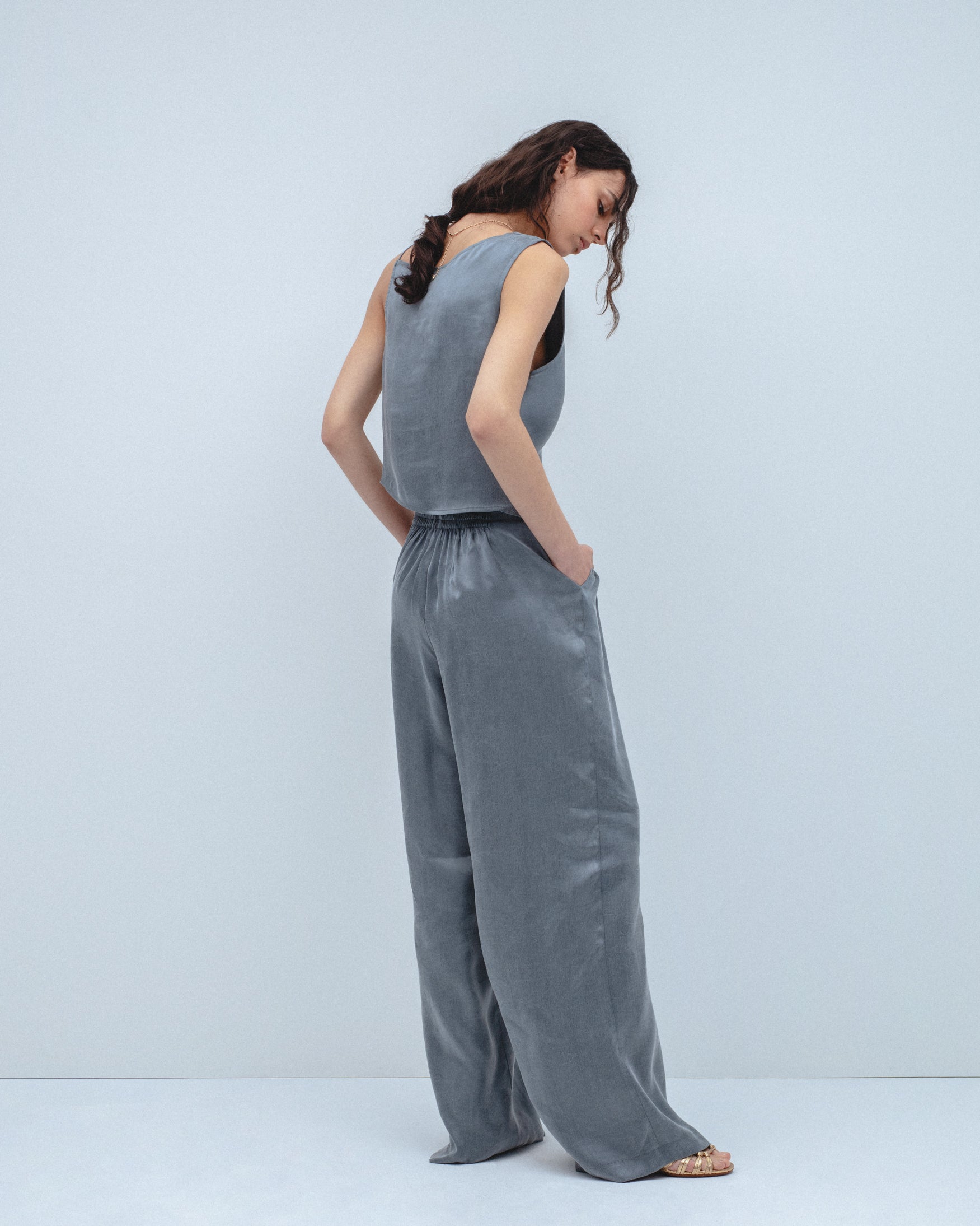 Pantalón Palazzo Pinzas