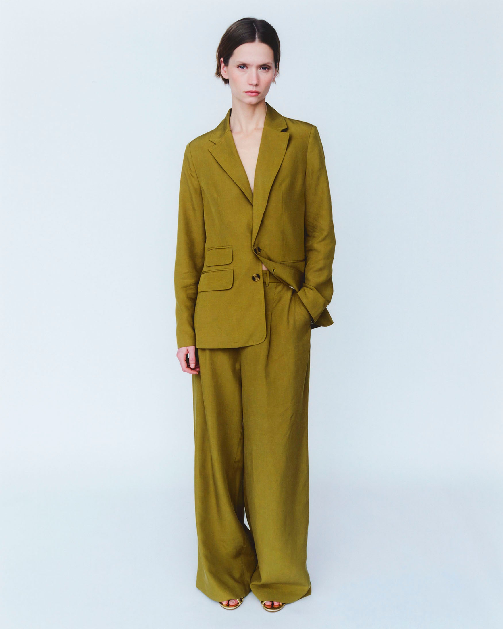 Americana Fluida Con Lino