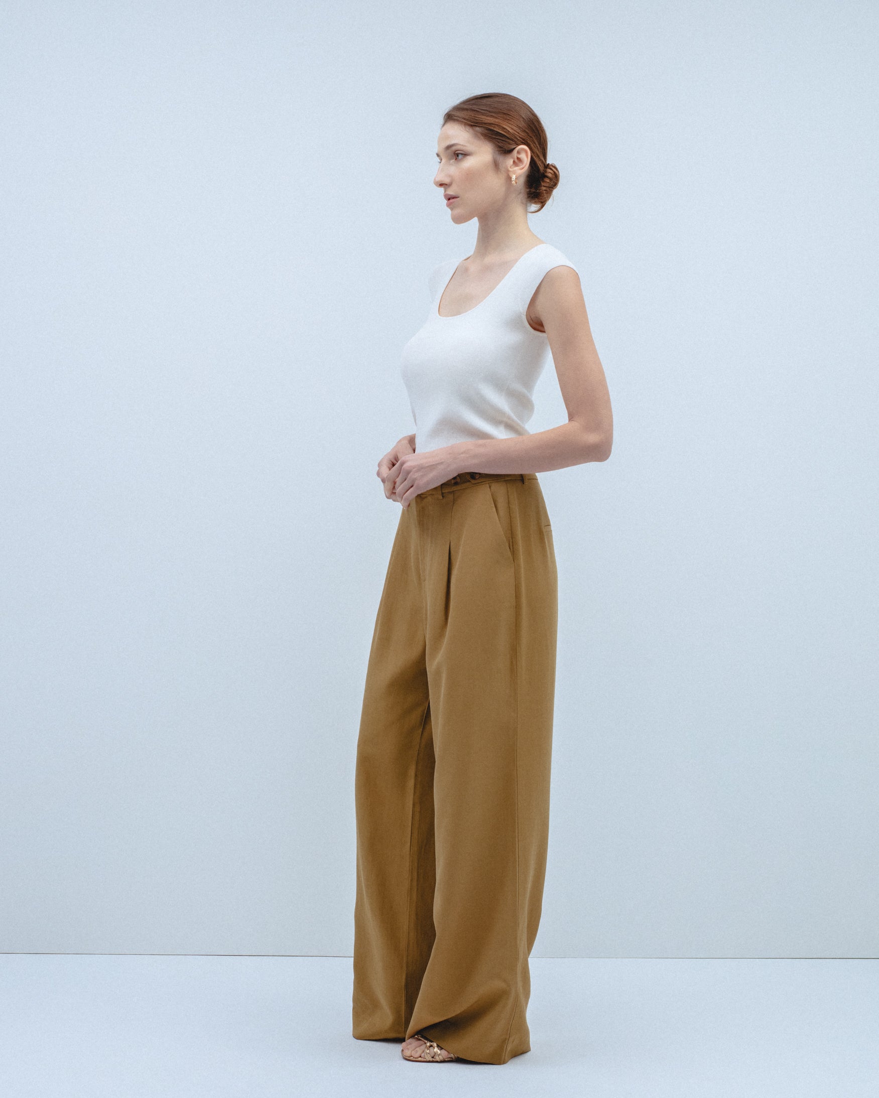 Pantalón Pinzas Lino