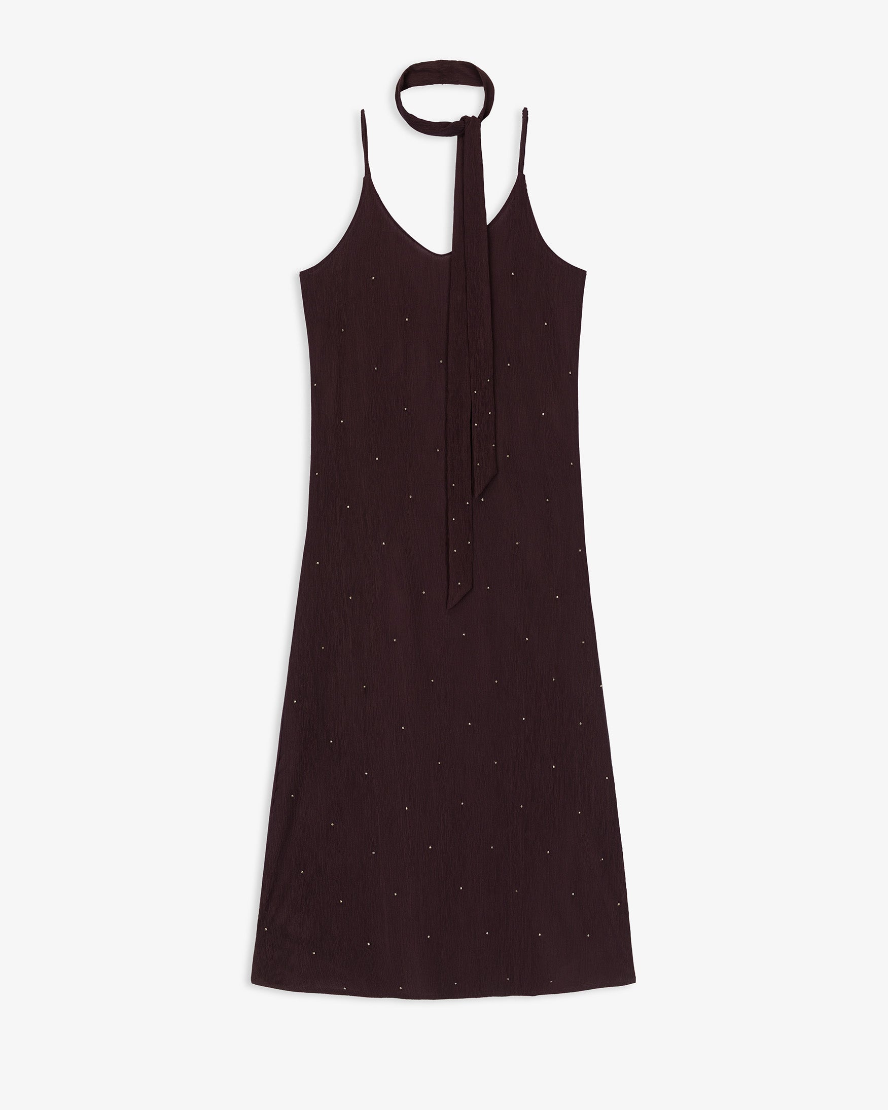 Vestido Midi Texturas Brillantes