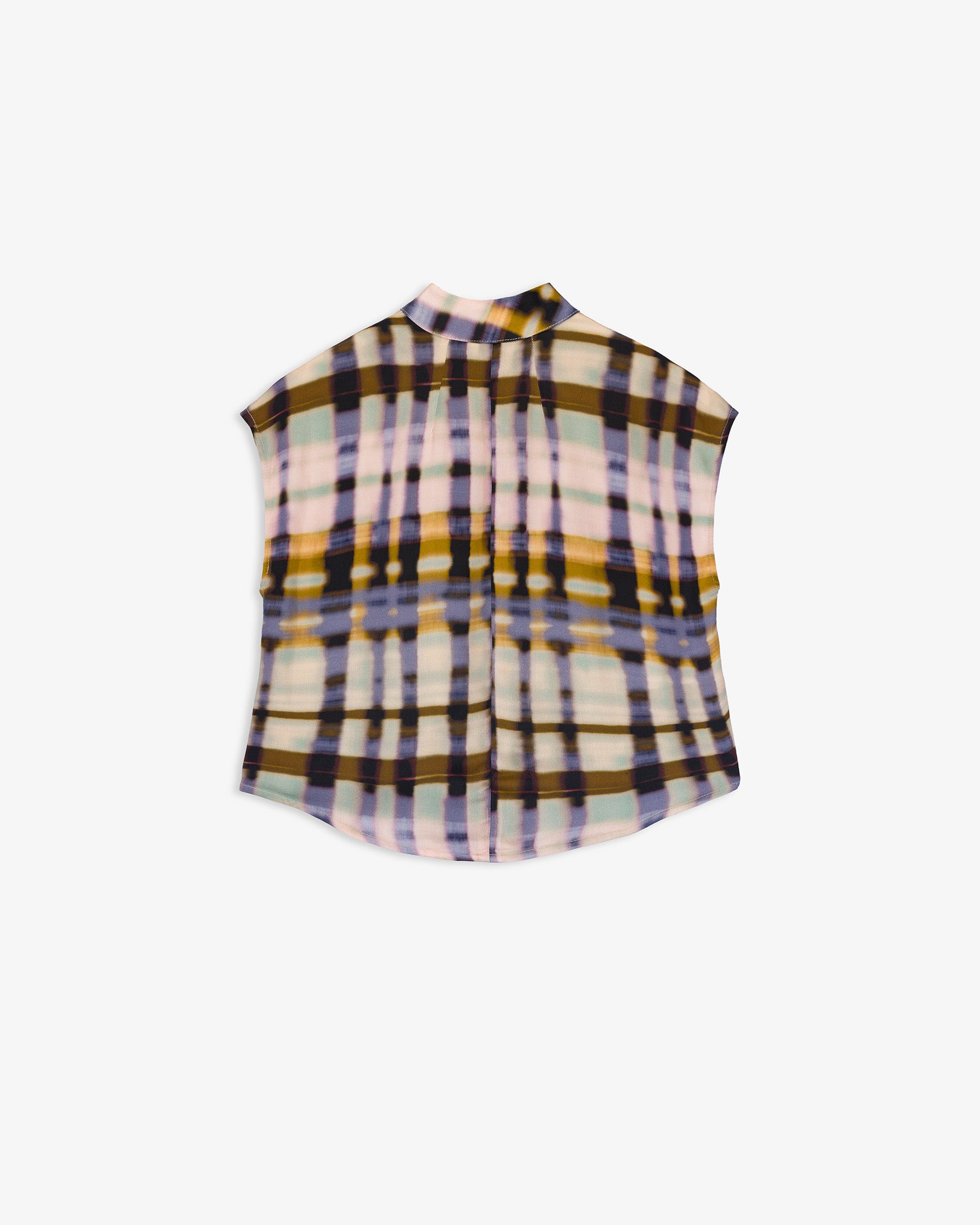 Top Cruzado Estampado Cuadros